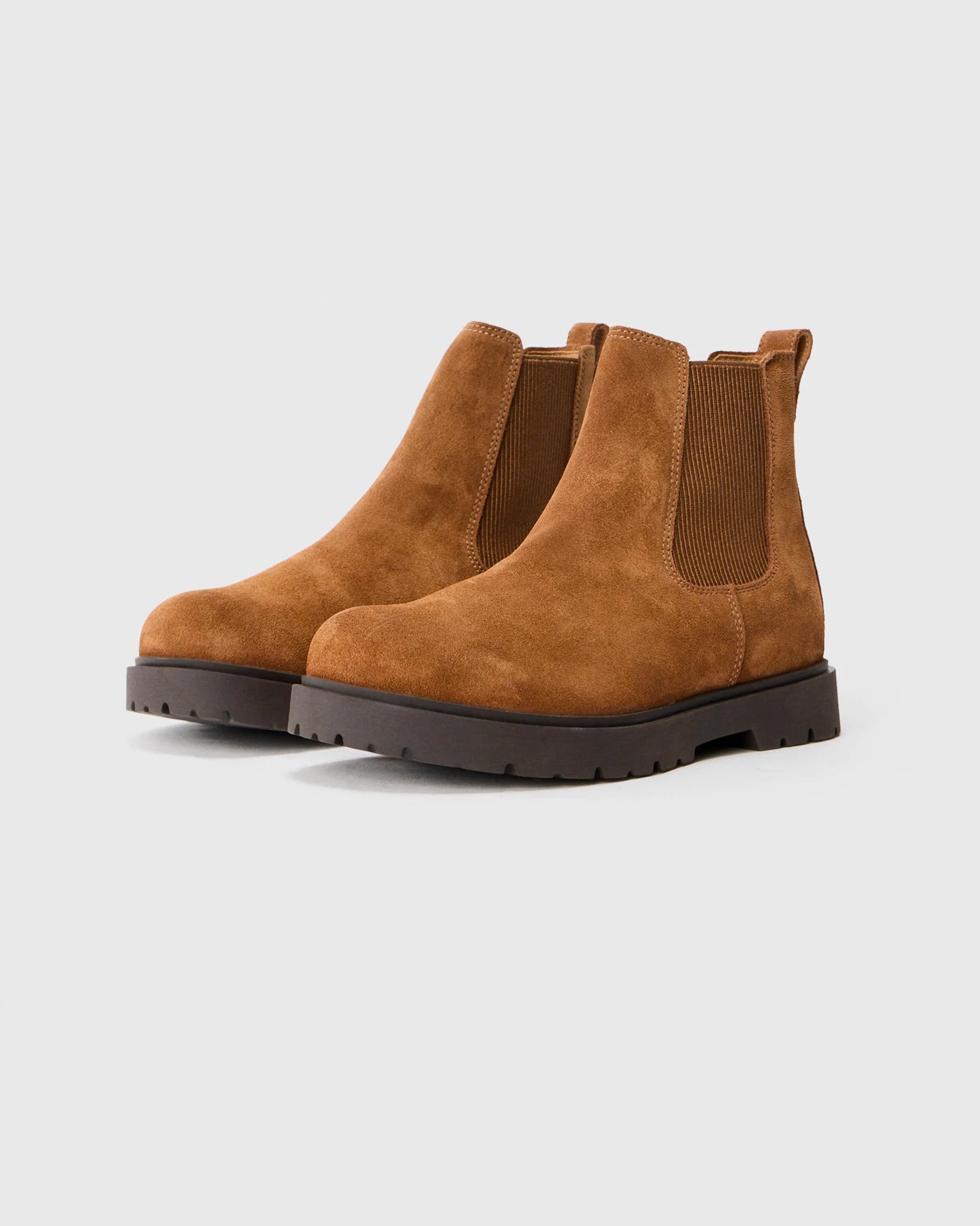 Stivale Highwood Slip On Suede Leather Dark Tea