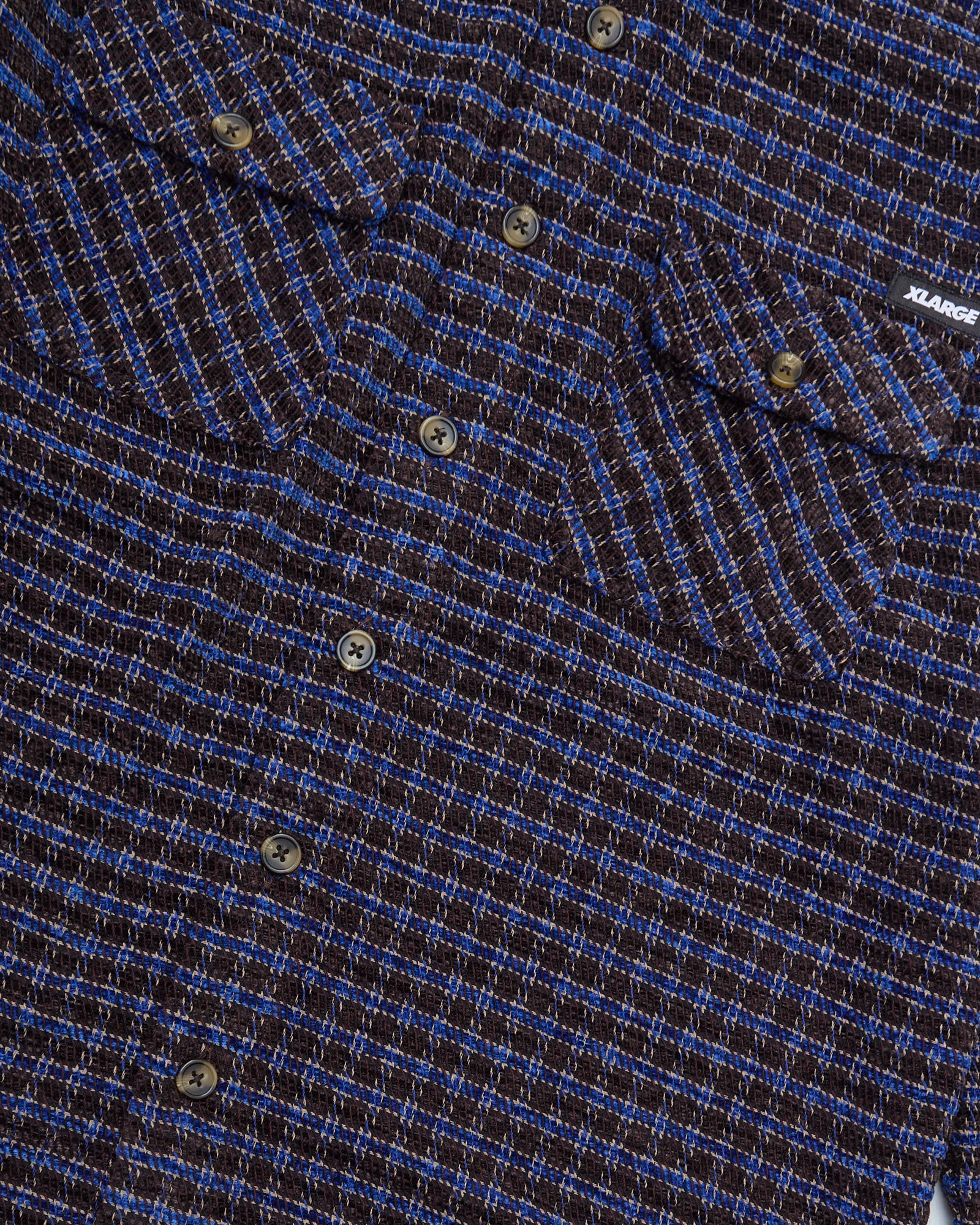 Camicia Plaid Check Marrone/Blu