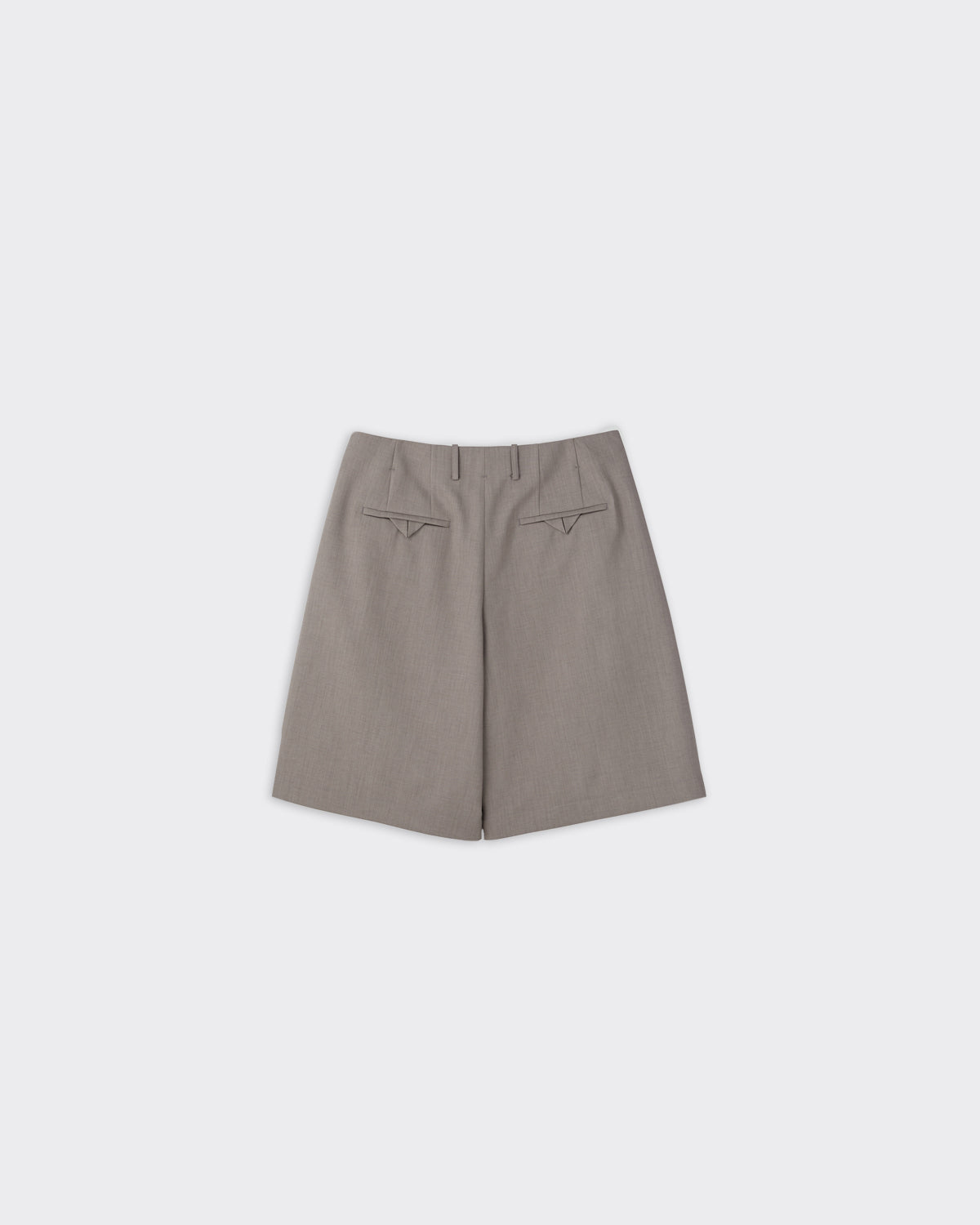 Shorts Tucked Detail Sepia Grey