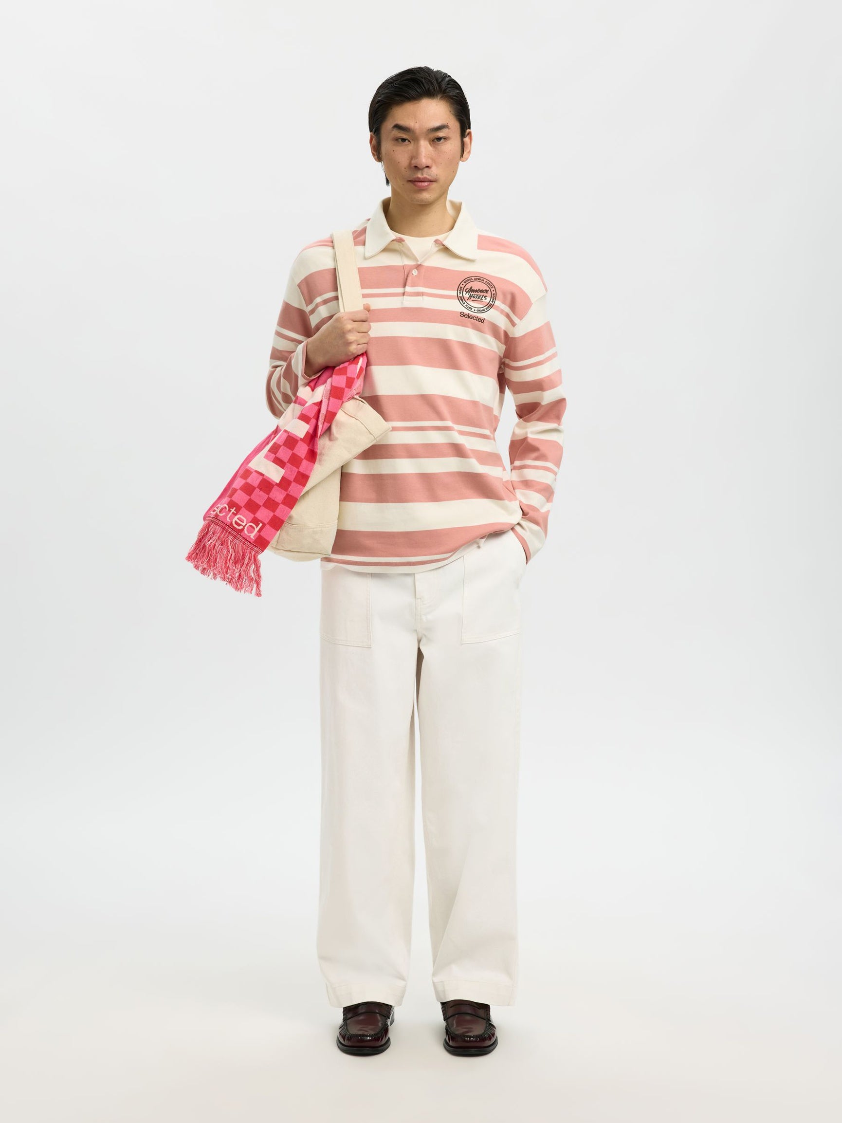 Jeans Wide Leg Hotel Amour Egret