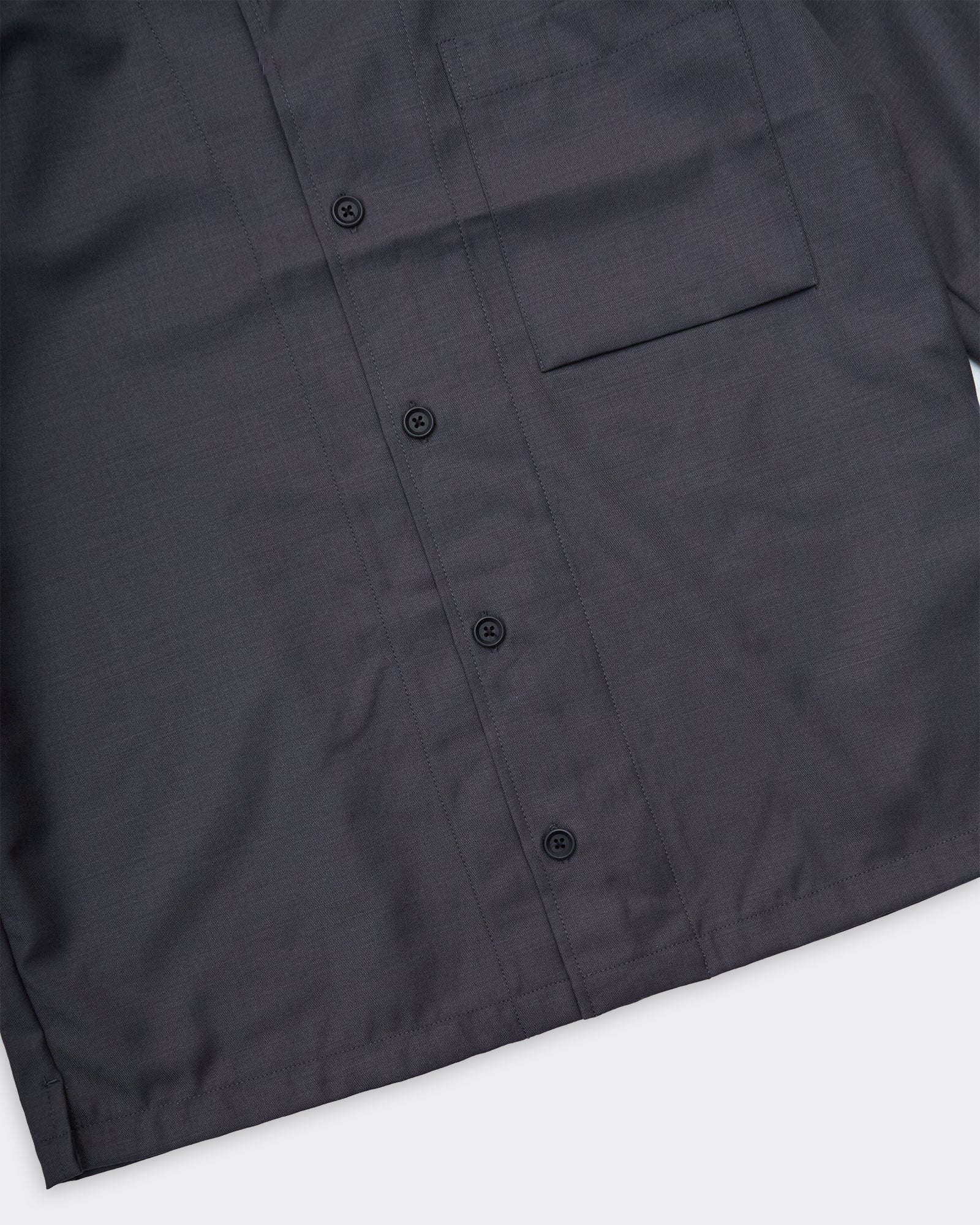 Overshirt Sadamon Black Oyster