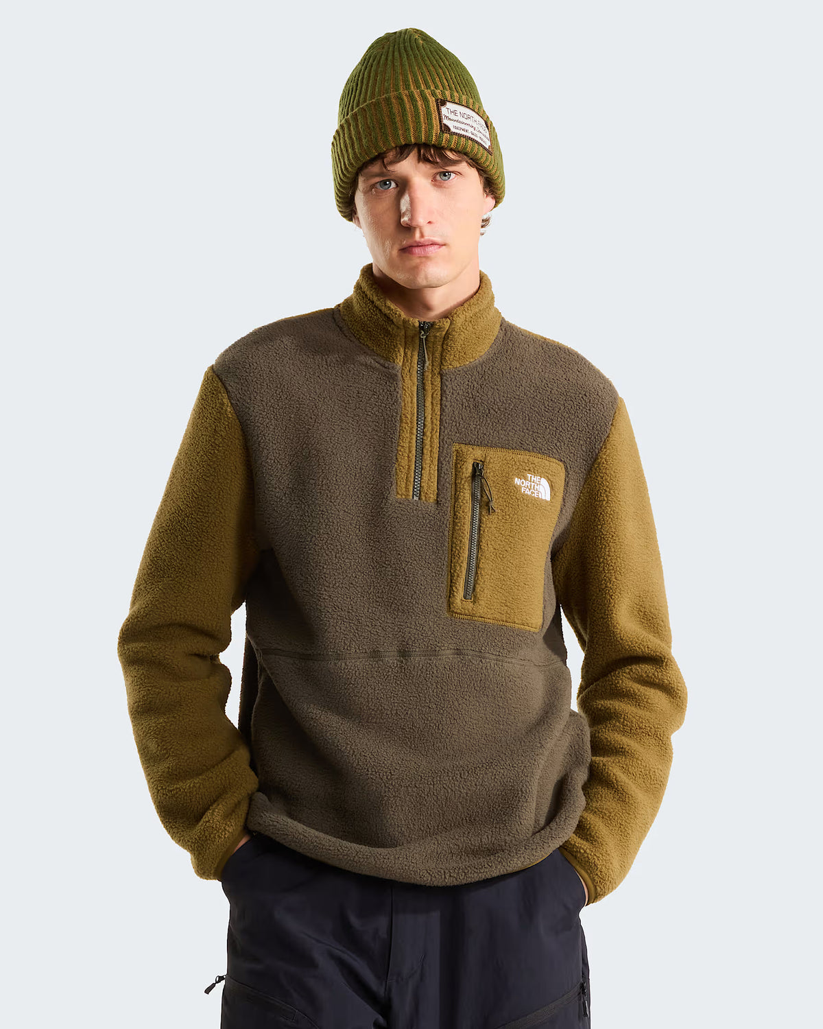Giacca Yumiori 1/4 Zip Taupe Green/Caraway