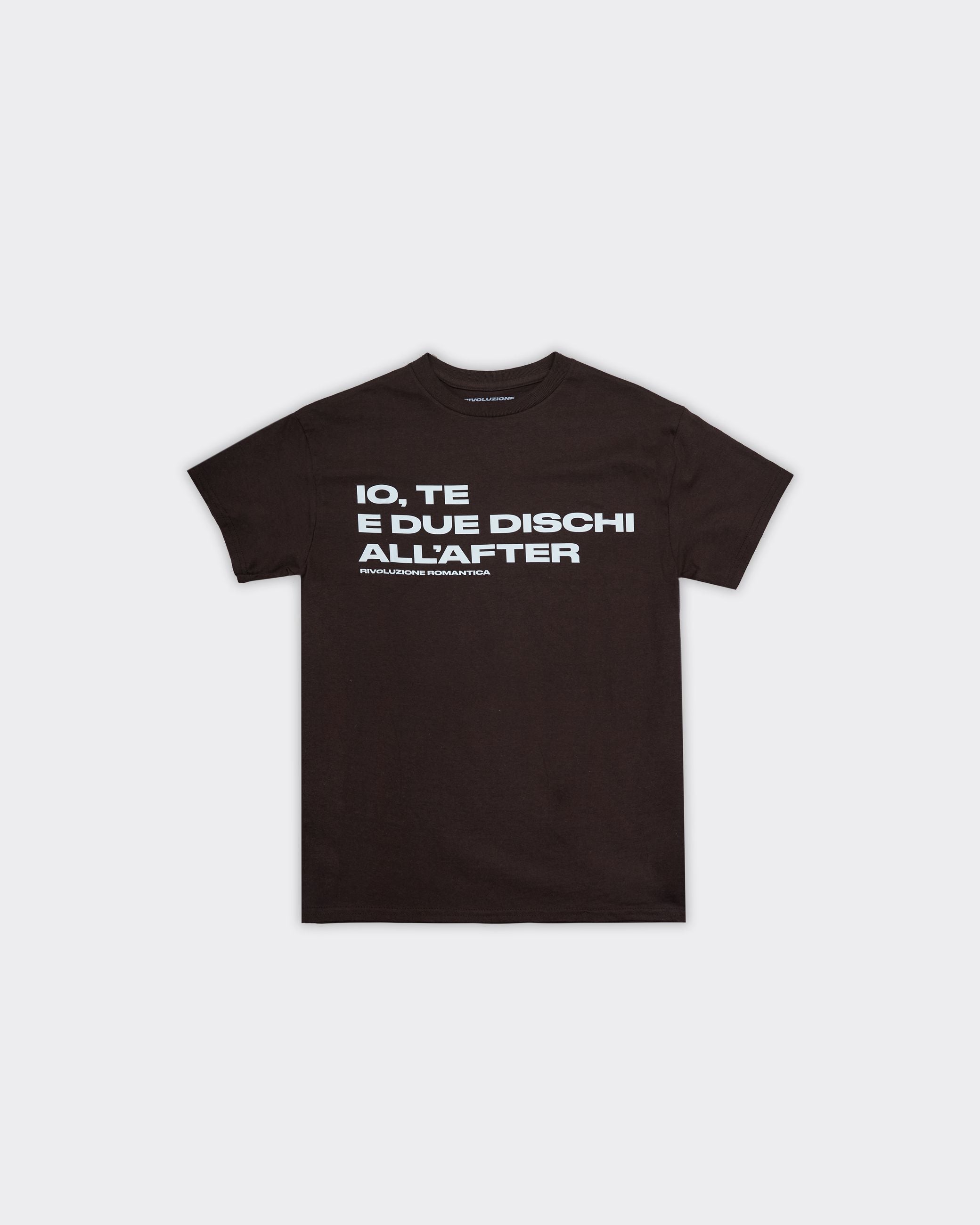 T-Shirt Io e Te e Due Dischi Marrone