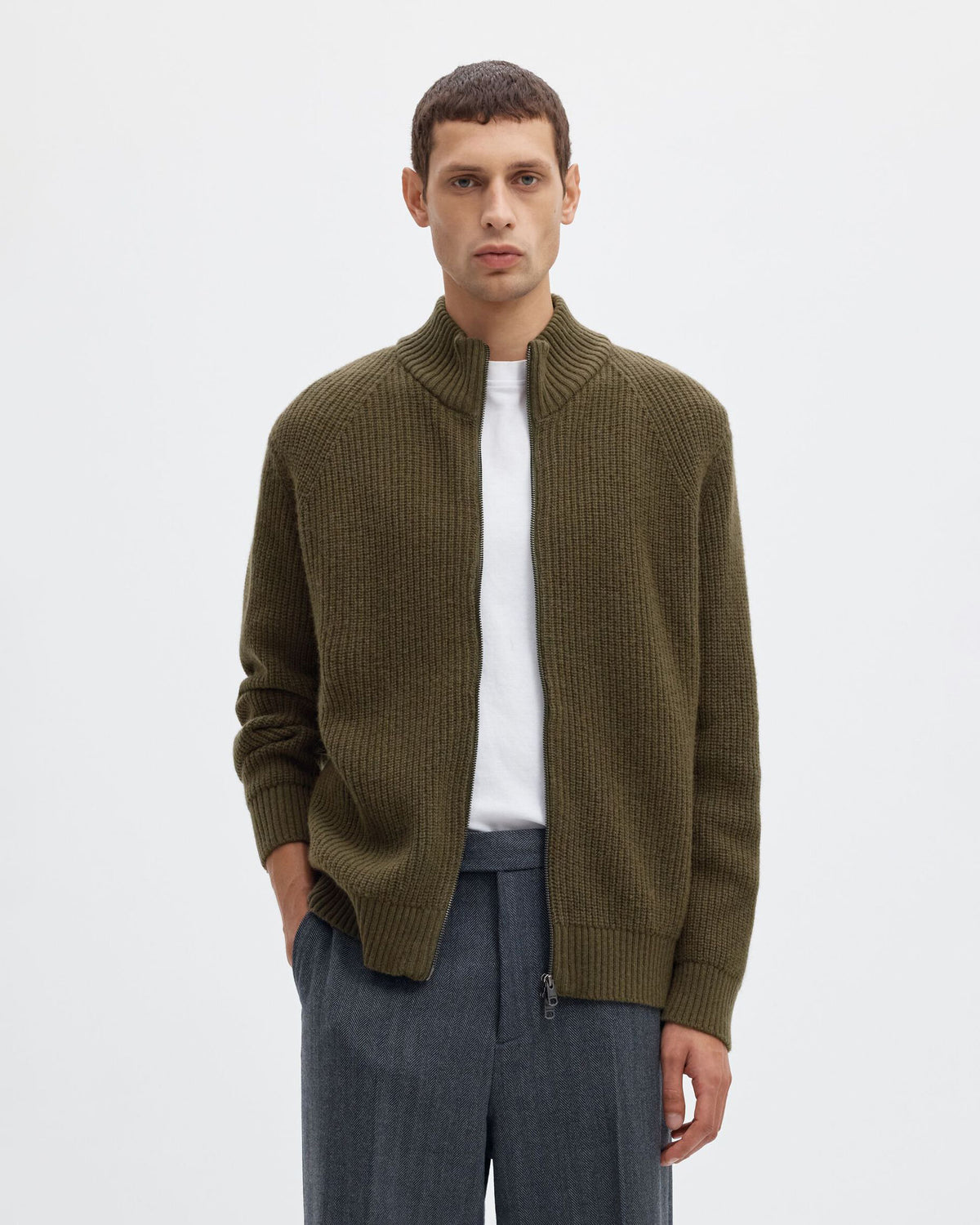Cardigan Cody Knit Zip Kalamata