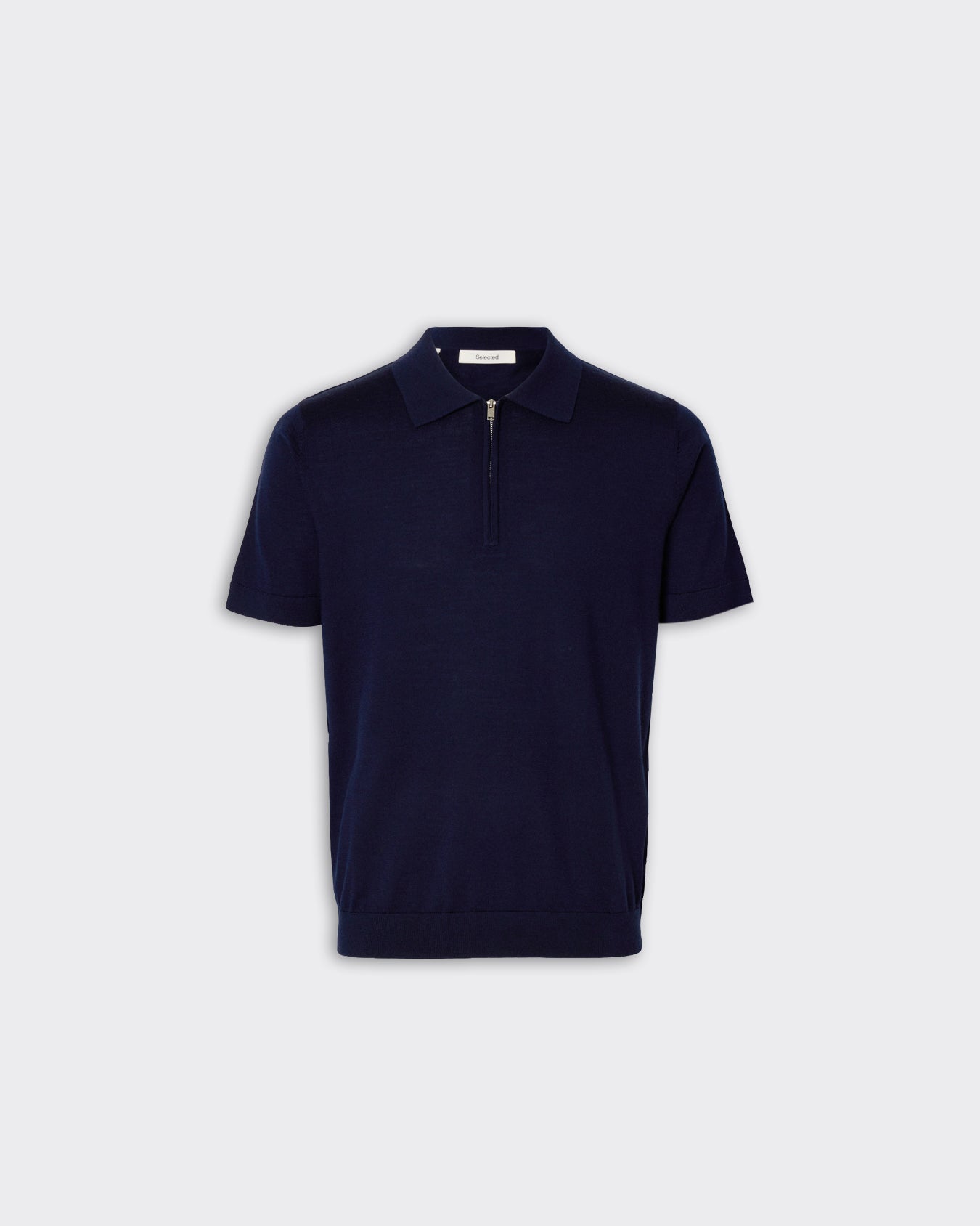 Polo Tray SS Knit Half Zip Navy Blazer