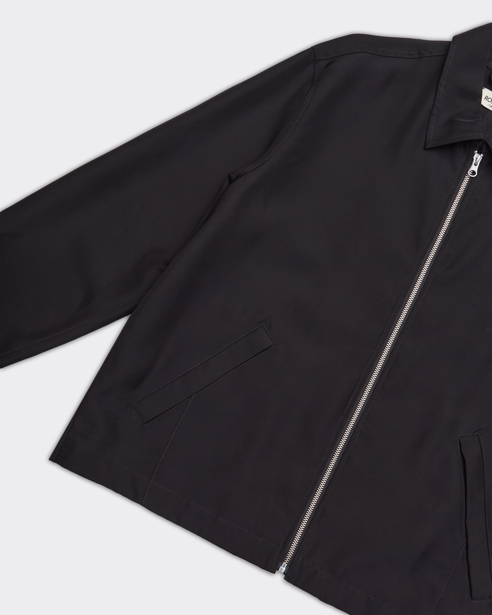 Camicia Zip Up Nera
