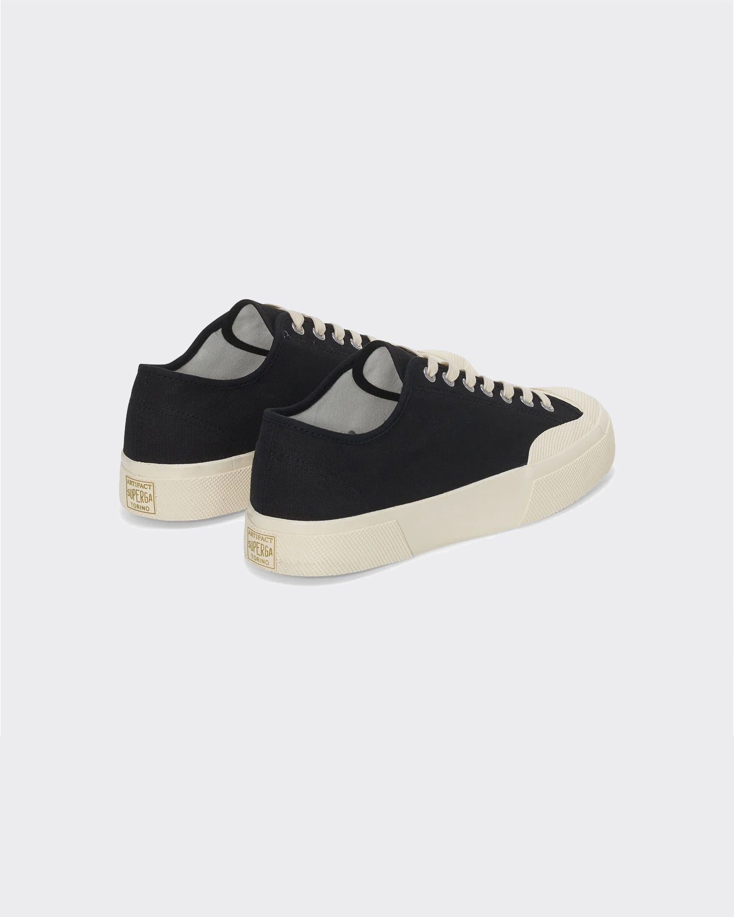 Sneakers 2432 Works Low Cut Cotton Black/Off White
