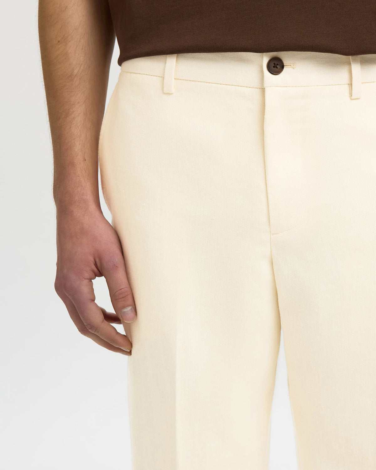 Pantalone Rafa Linen Blend Egret