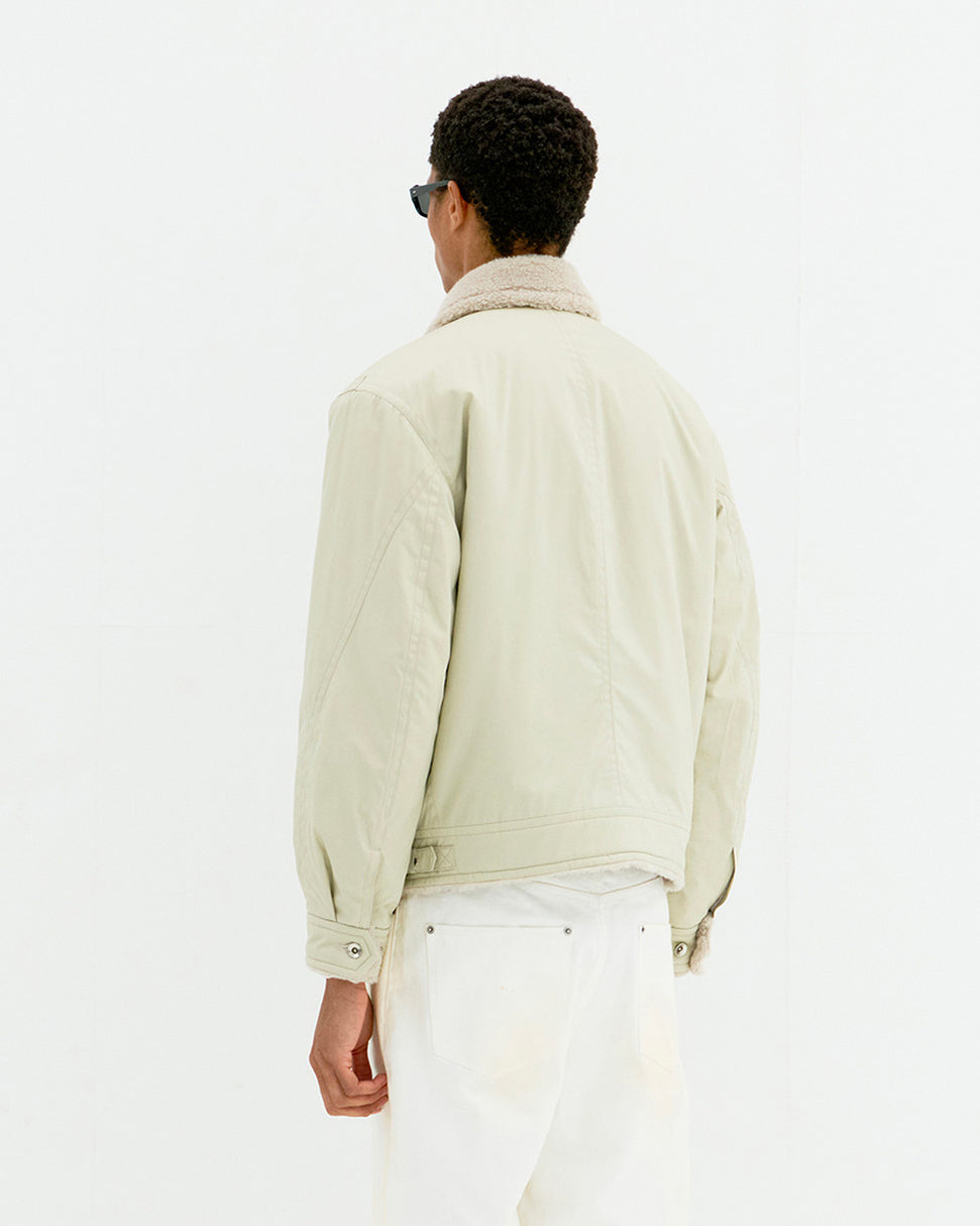 Giacca Fur Lined Cotton B-3 Natural