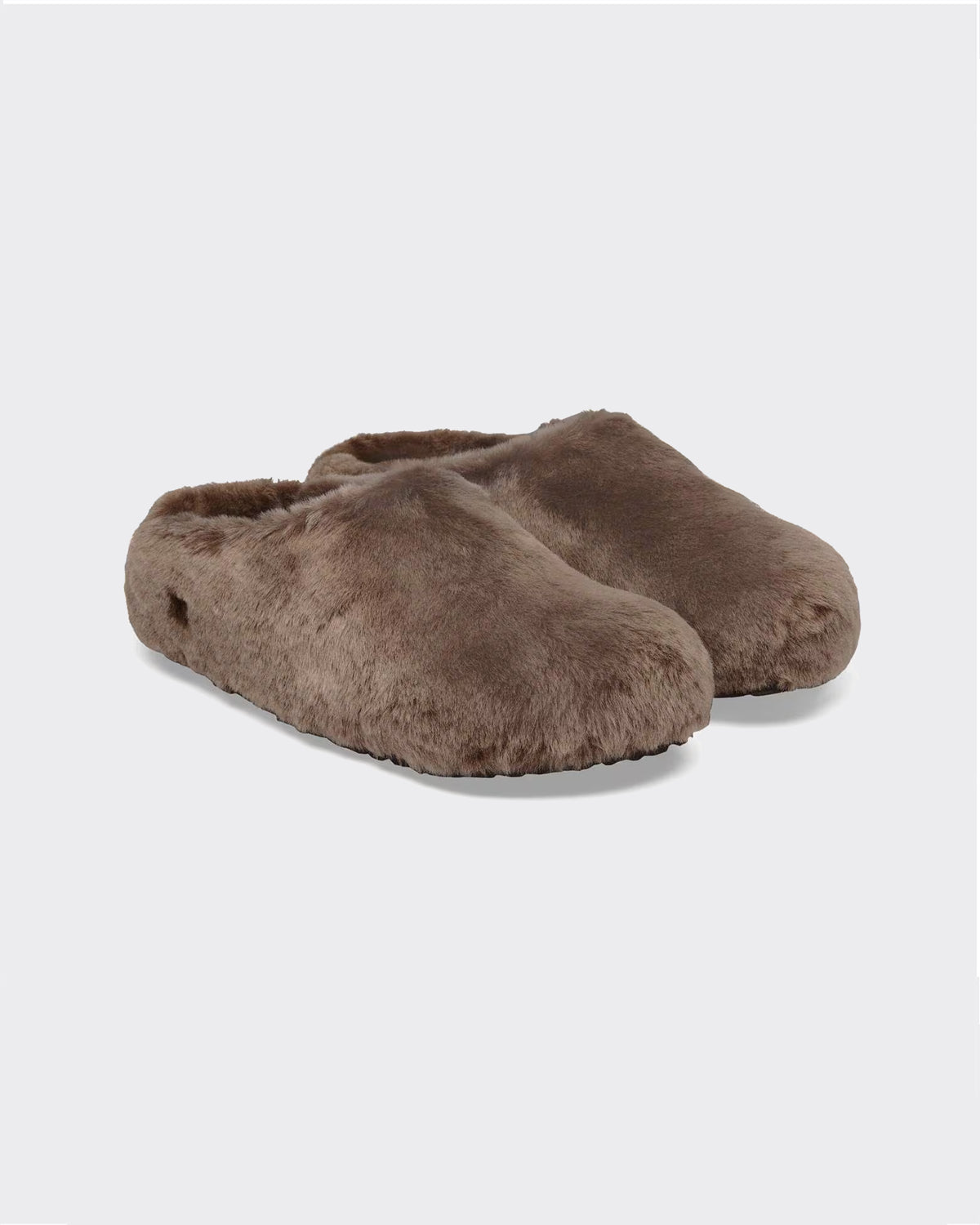 Ciabatta Amsterdam Wrapped Upper Shearling Gray Taupe