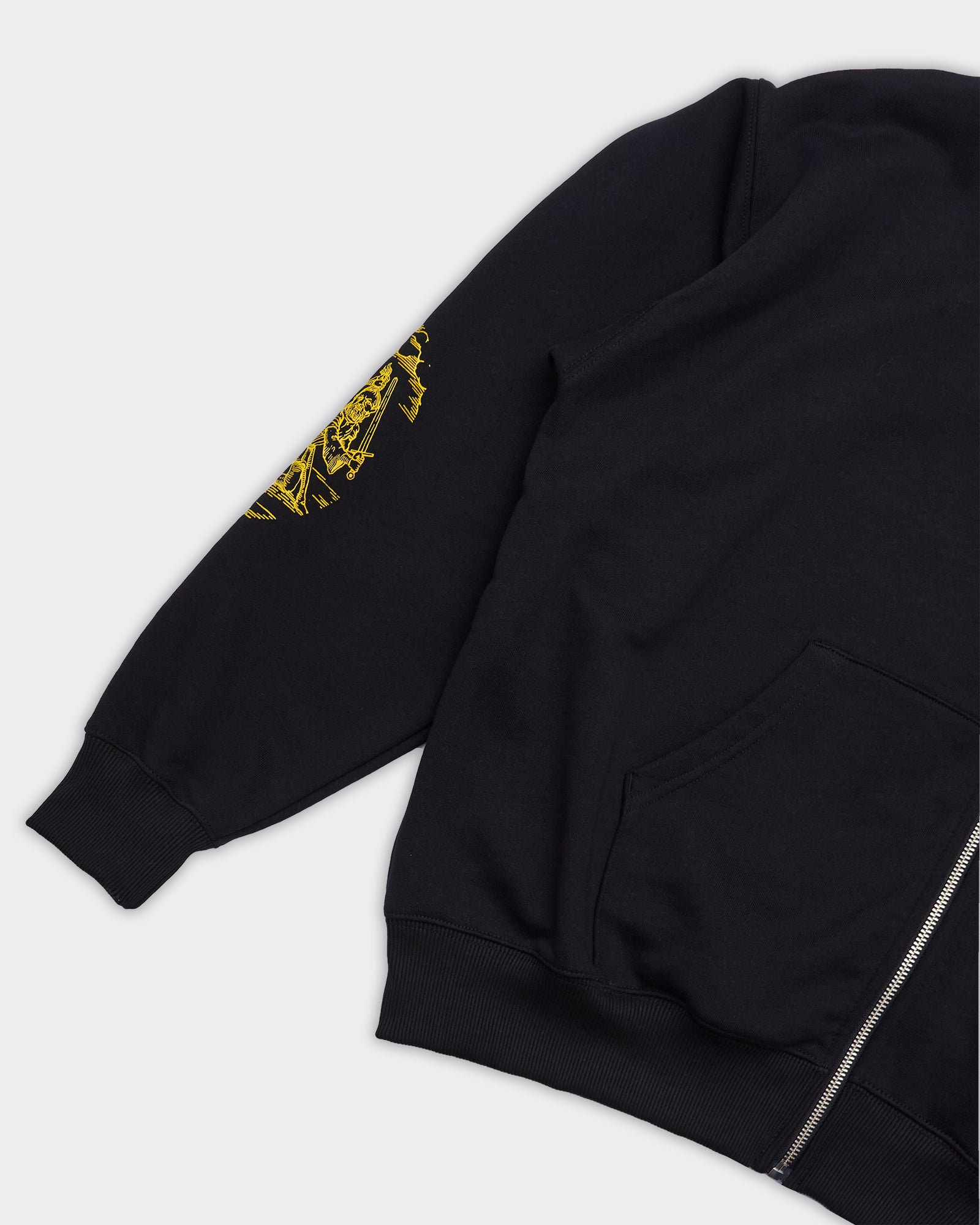 Felpa Con Cappuccio Reality Zip Nera