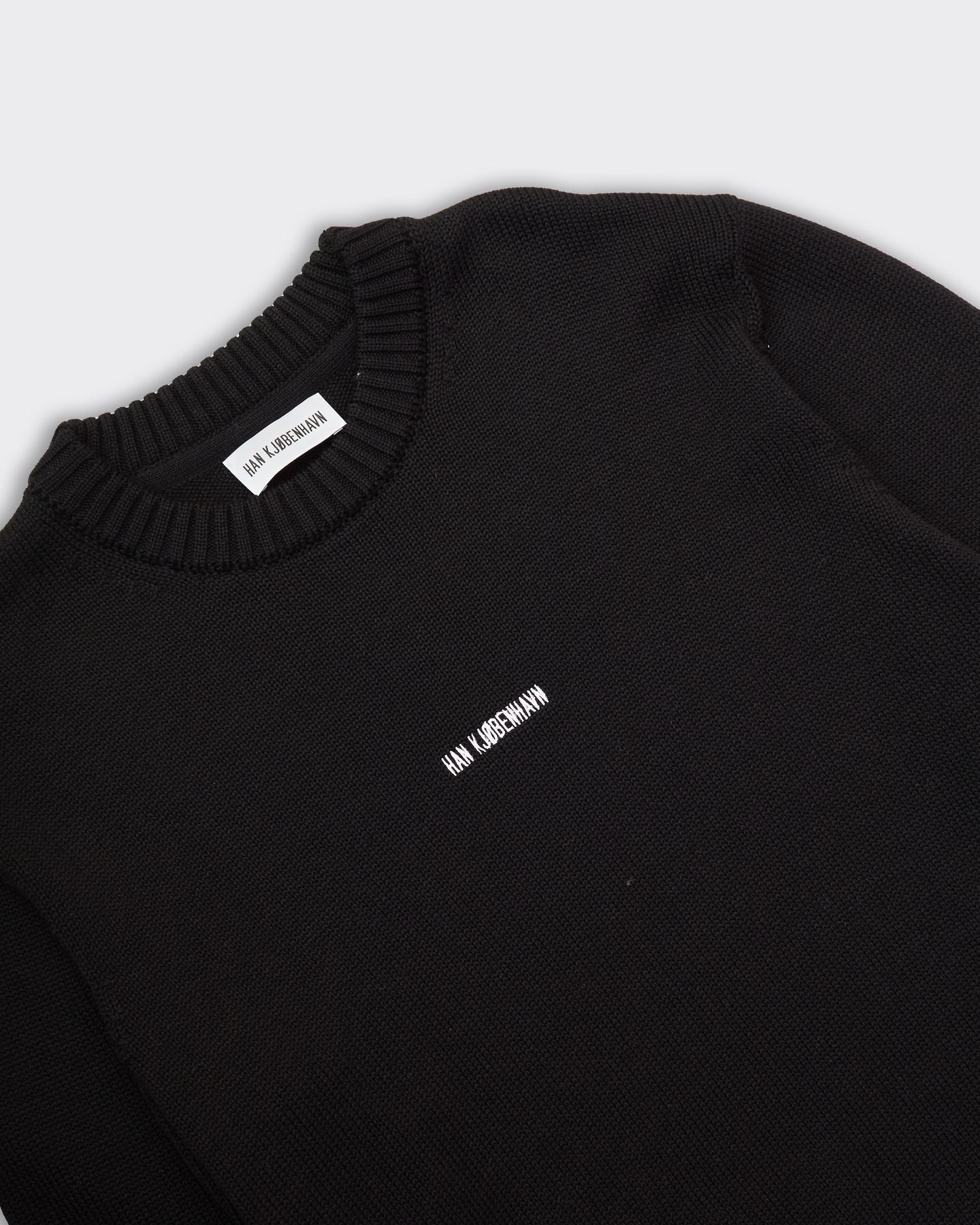 Knit Regular Logo Sweater Black