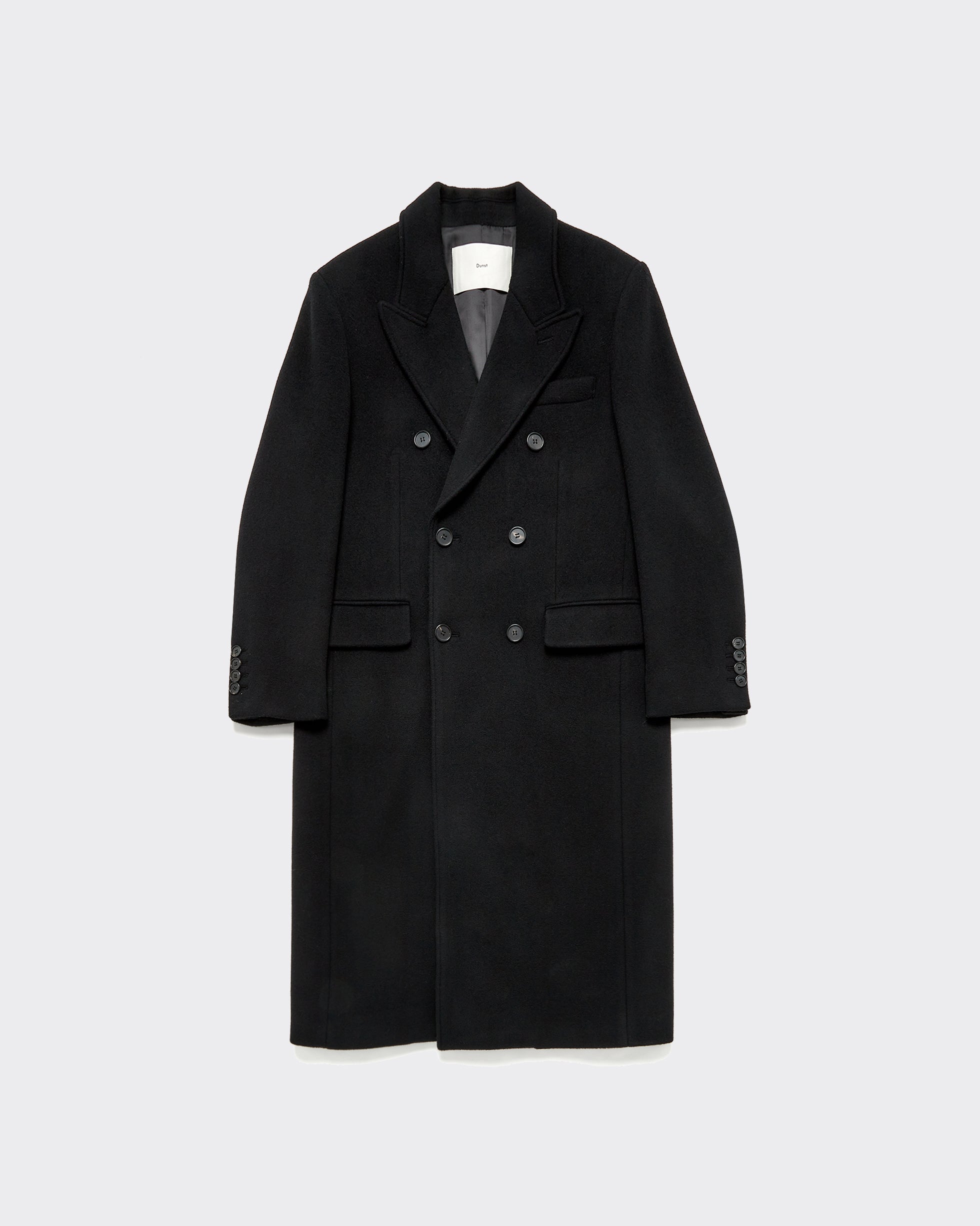 Cappotto Tailored Double-Breasted Cashmere Nero