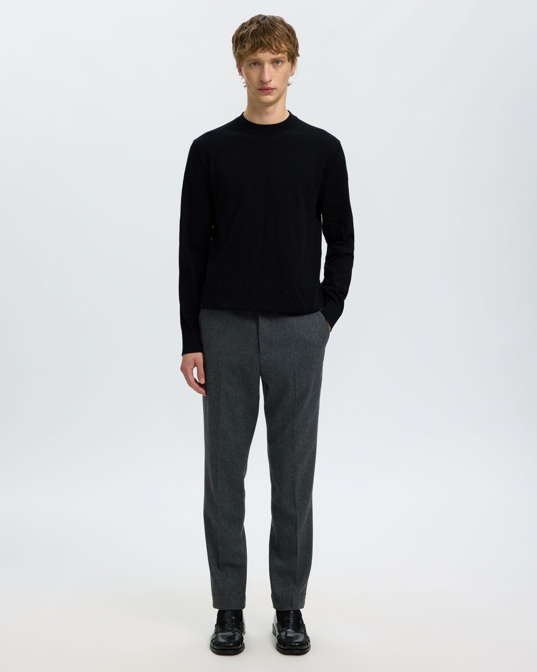 Pullover Torino Ls Knit Nero