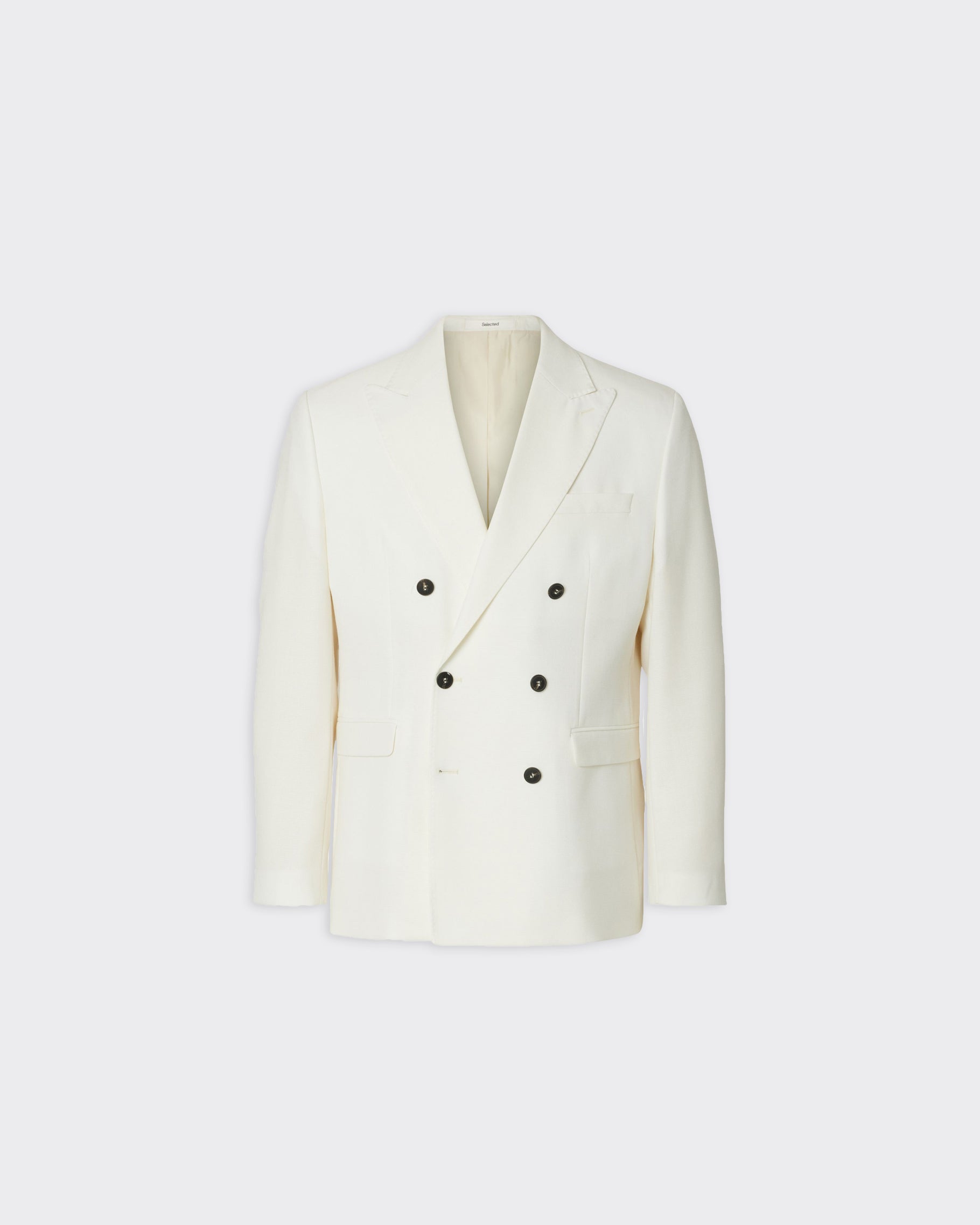 Blazer Reg Beck Wool Blend Egret