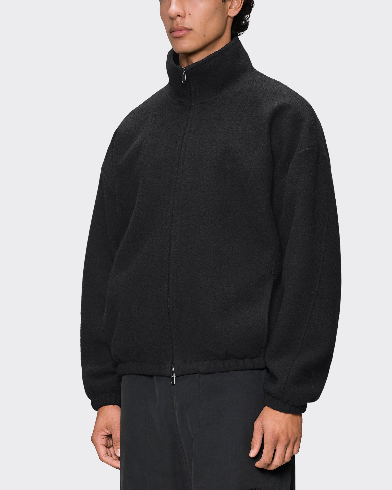 Giacca Fleece Zip Nera