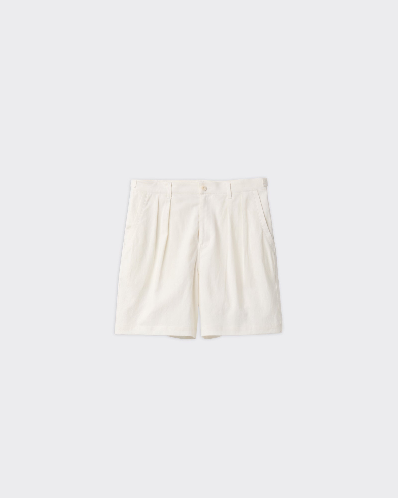 Shorts Linen Two Tuck Bianchi
