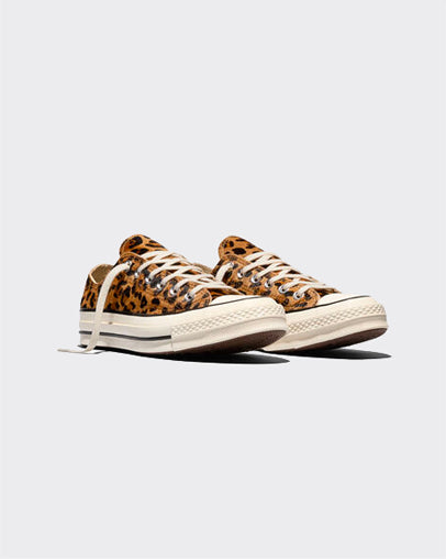 Sneakers Chuck 70 Leopard-Print Pony Hair Brown/Honey Stick/Egret