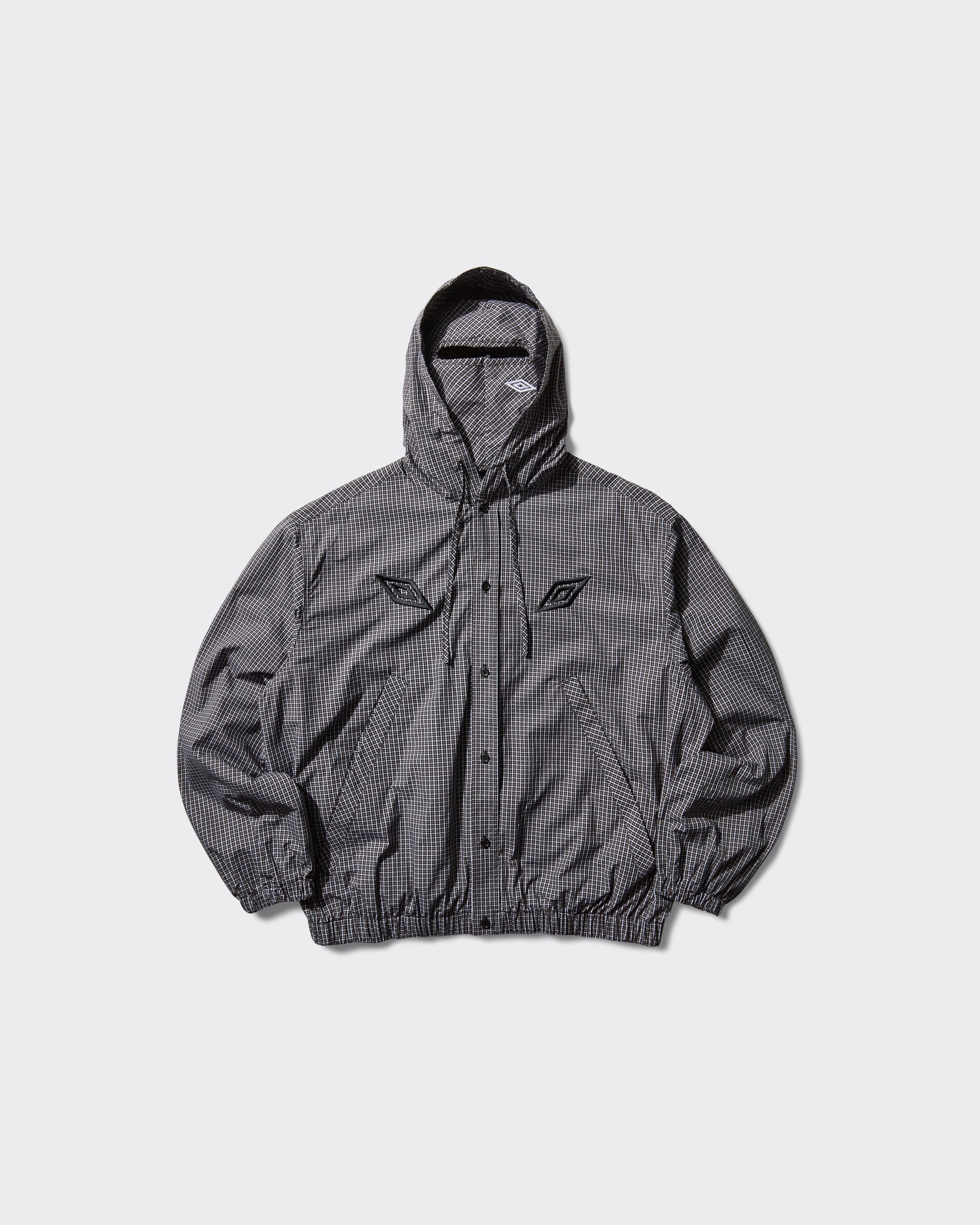 Giacca Gingham Masked Shirt Coffee Brown