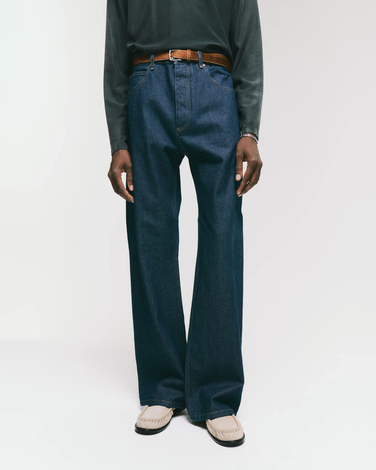 Jeans Bootcut Denim Blue Rinse