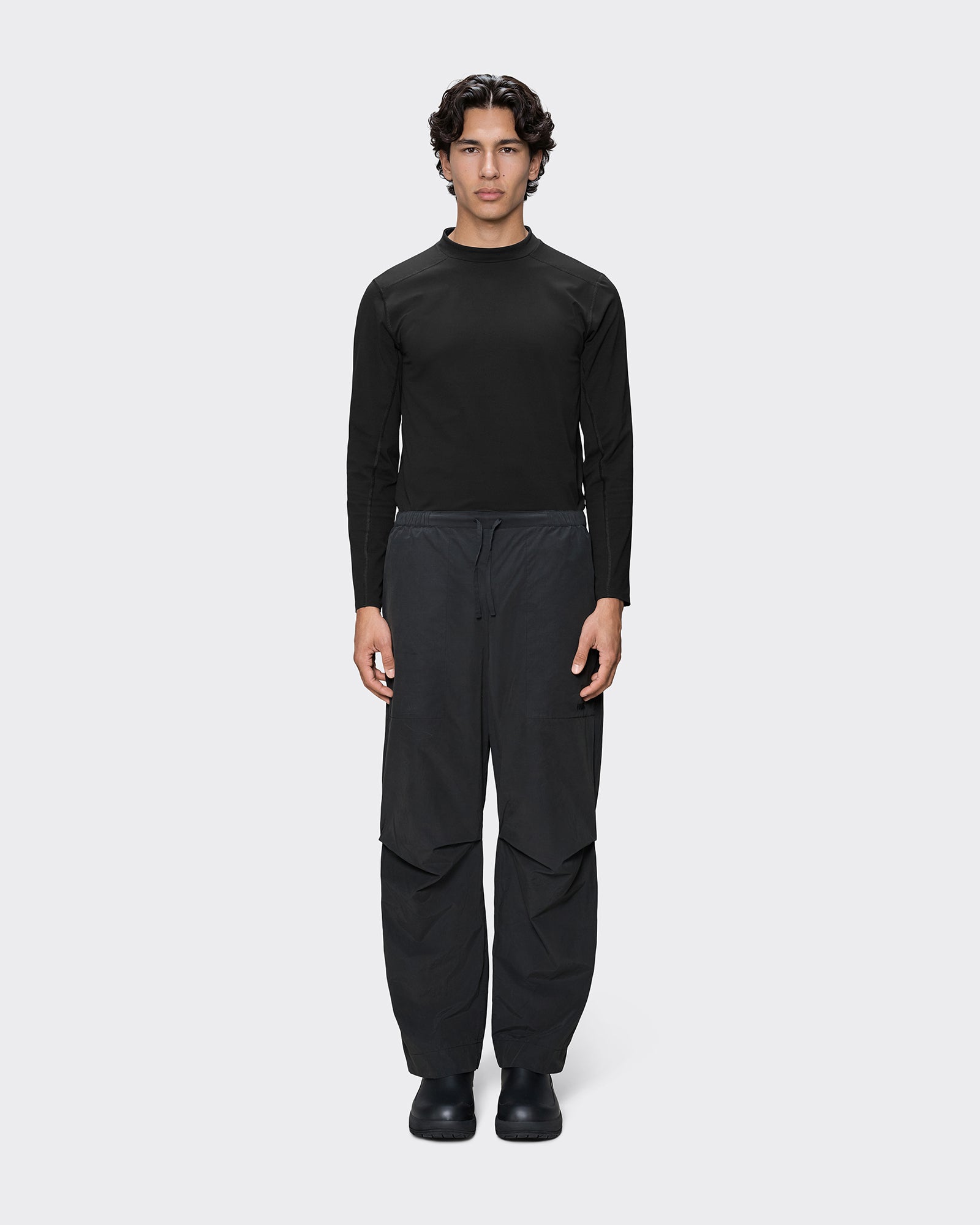 Pantaloni Light Woven Wide Neri