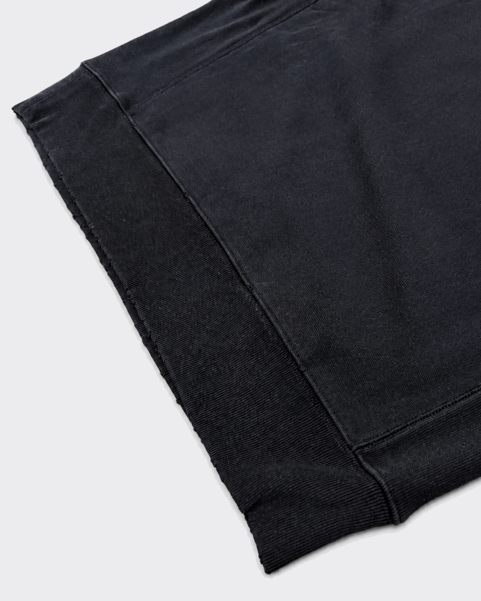 Felpa Girocollo Ny Washed Nera