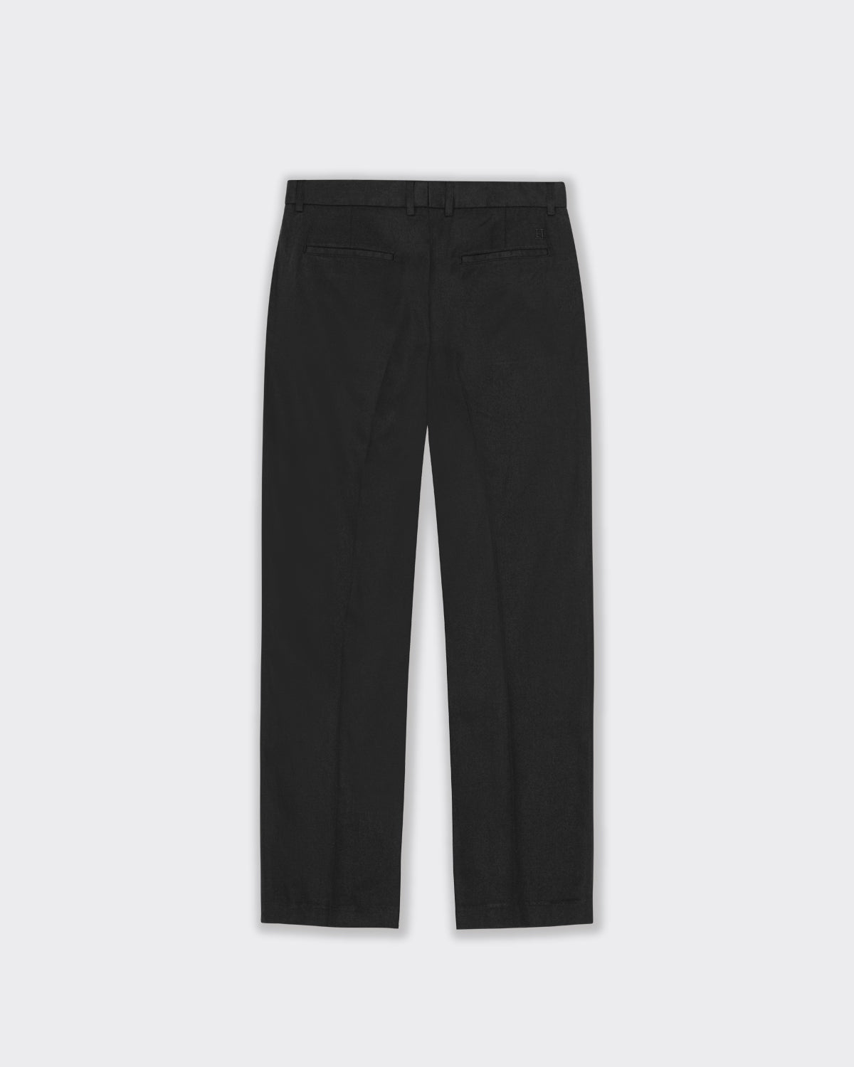 Reece Pleated Twill Suit Trousers Black