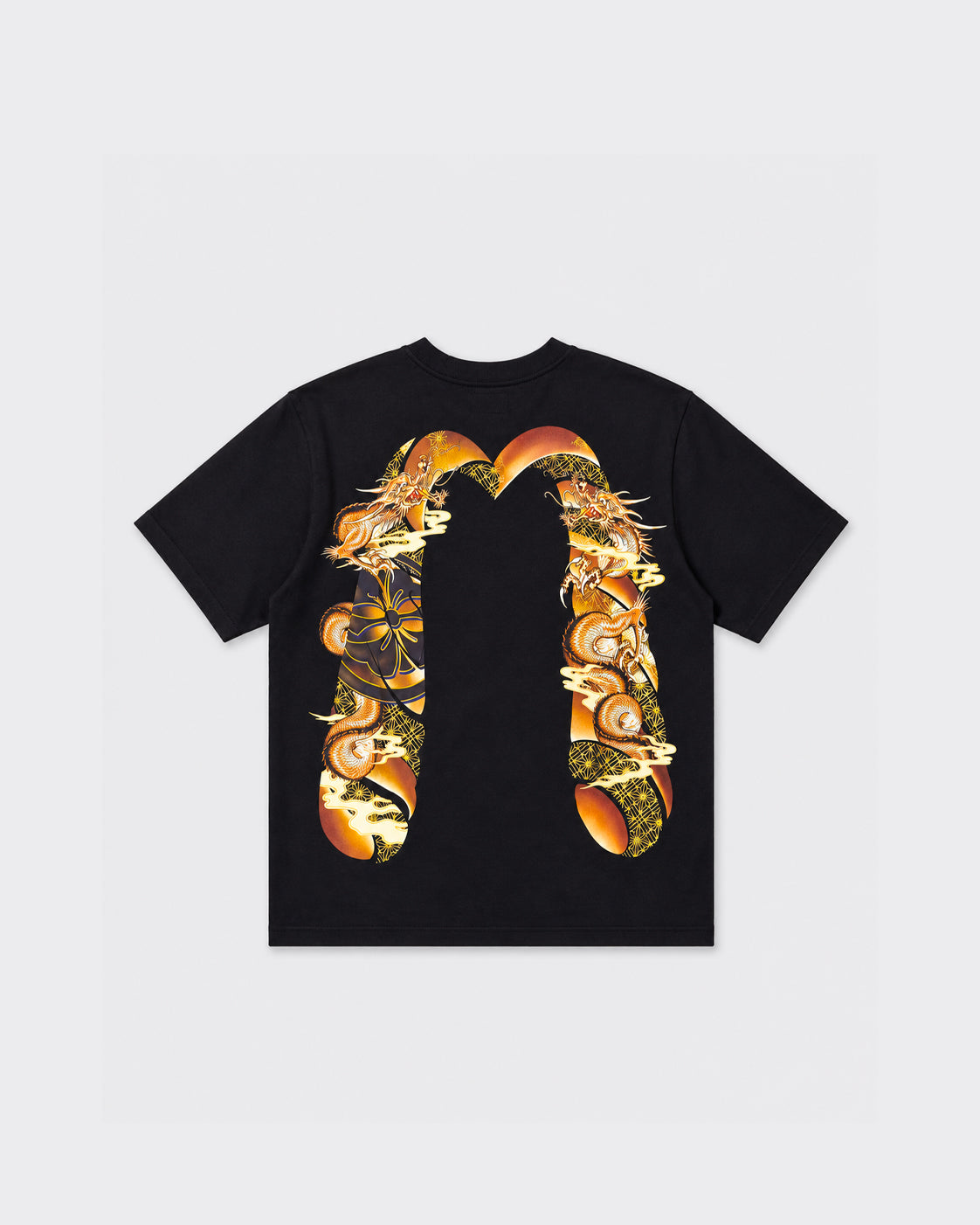 T-Shirt Wave & Whale Daicock Printed Nera