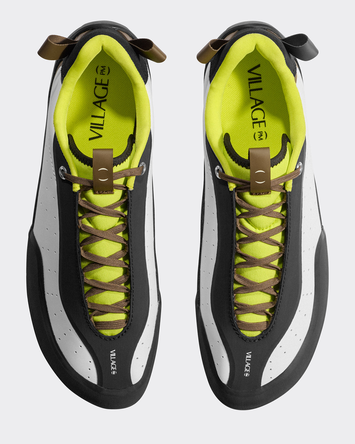 Sneakers 2PM Synthetic Leather White-Lime / Natural Black