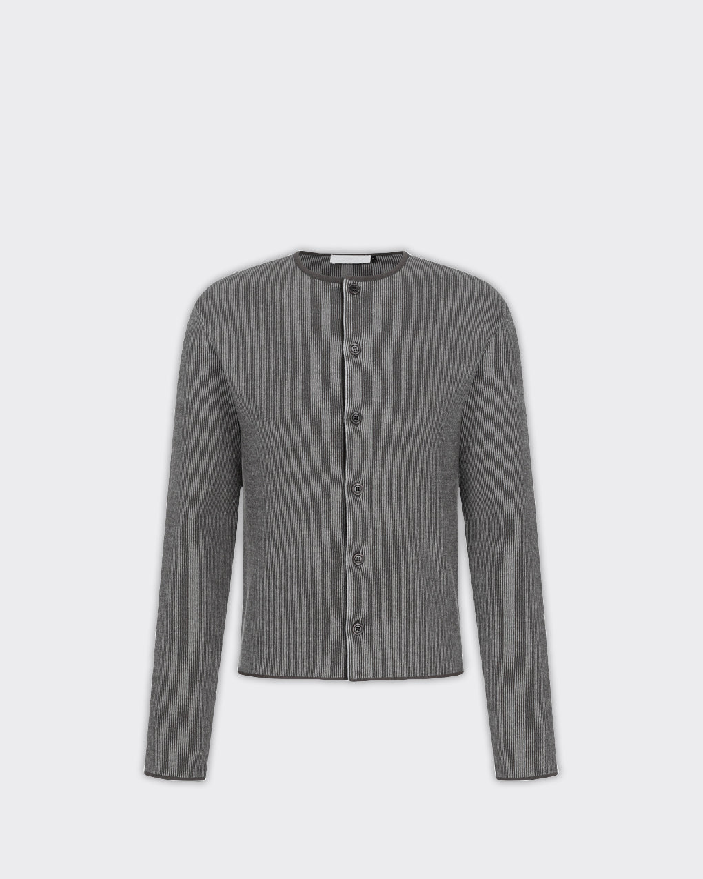 Cardigan Stripe Button Up Marrone