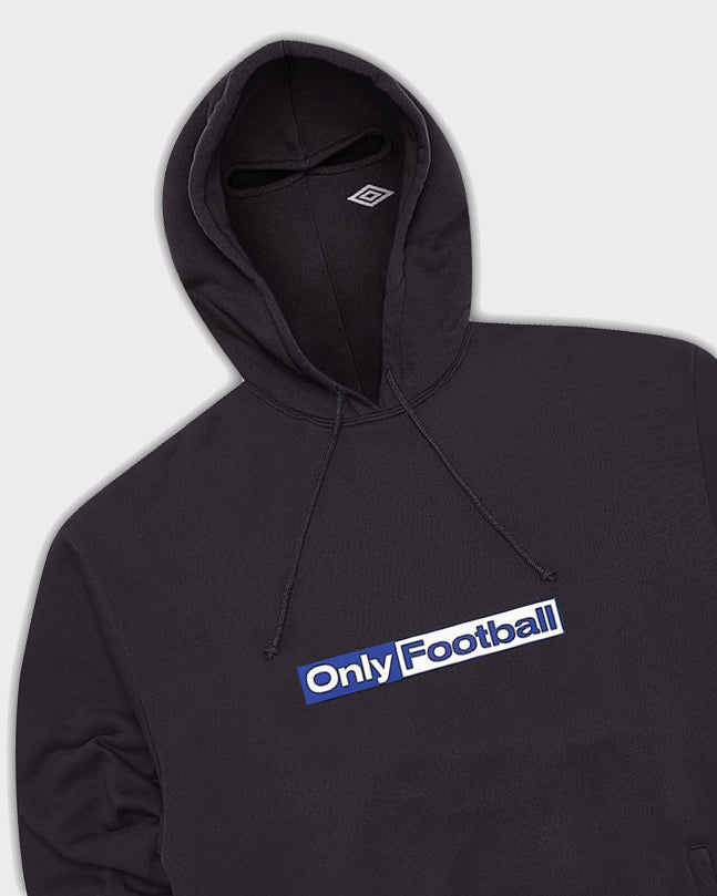 Felpa con Cappuccio Only Football Mask Washed Black