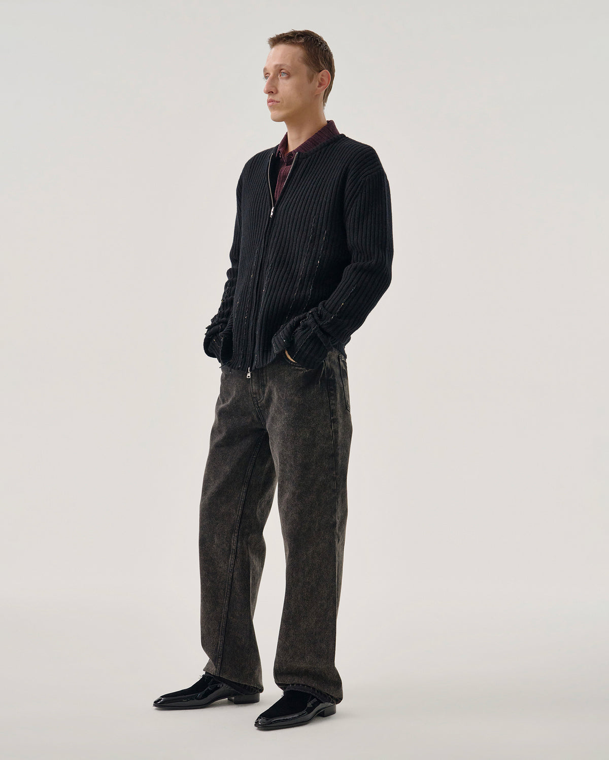 Cardigan Zip Otis Nero