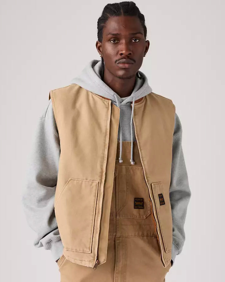 Vest Sansome Tigers Eye Canvas Beige