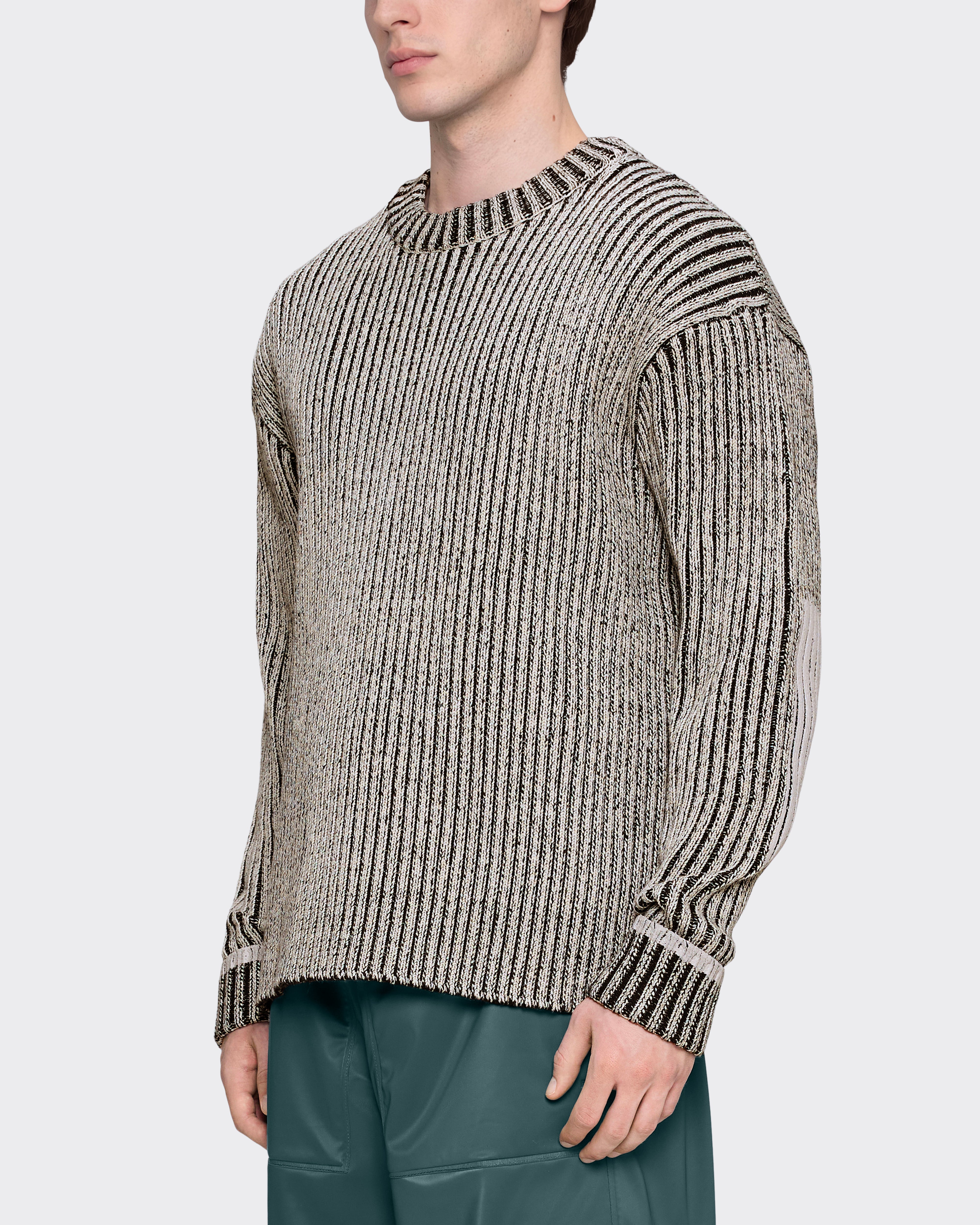 Crewneck Knit Sapa Vintage Bianco/Nero