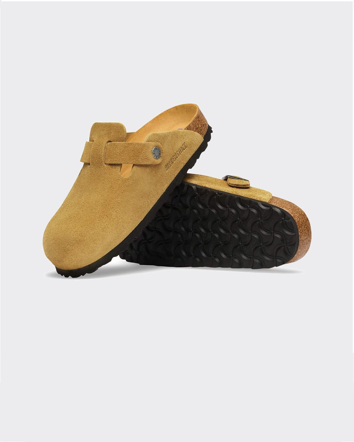 Ciabatta Boston Suede Softbed Tonal Pepper