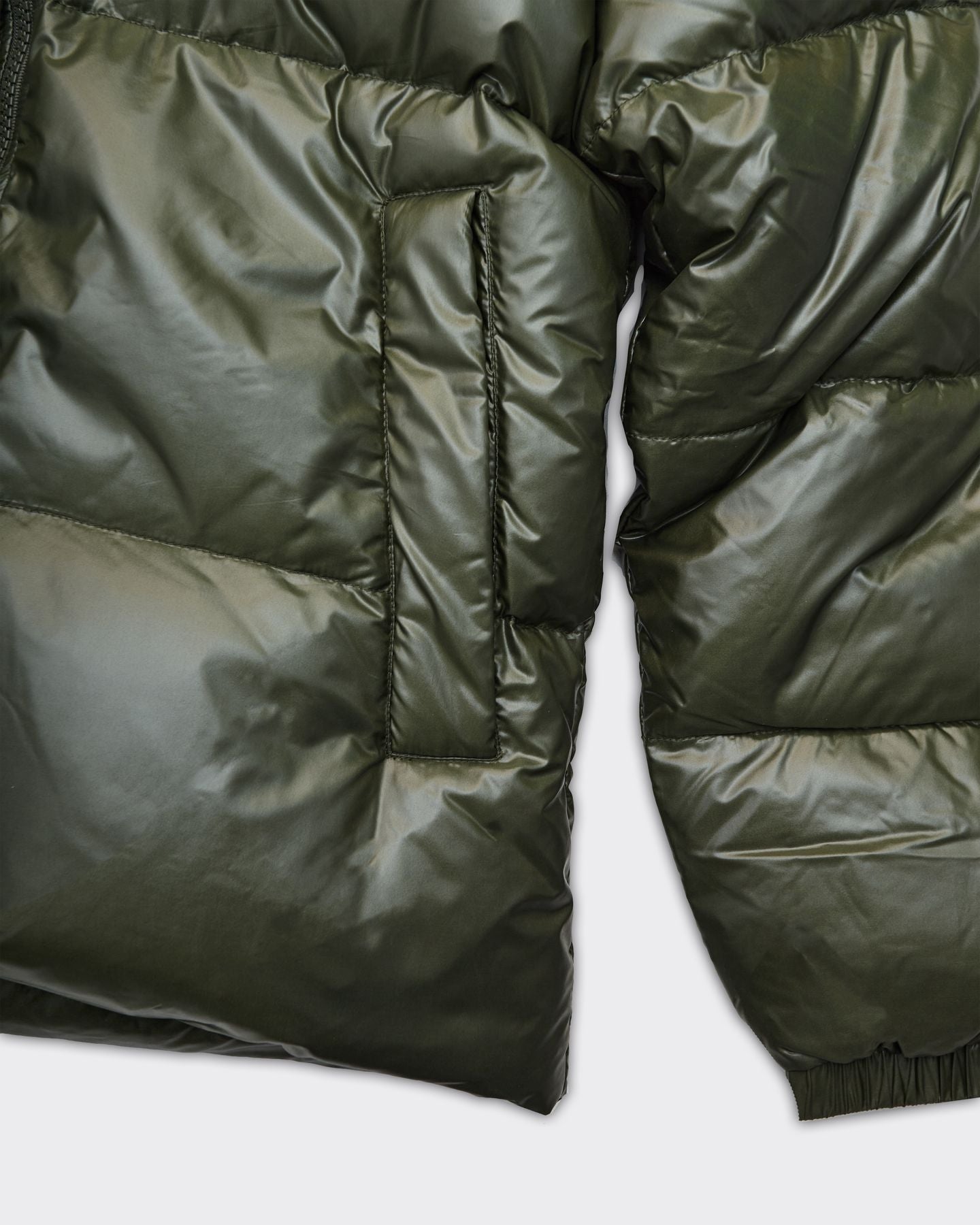 Puffer Sten 3 Shiny Deep Khaki Jacket