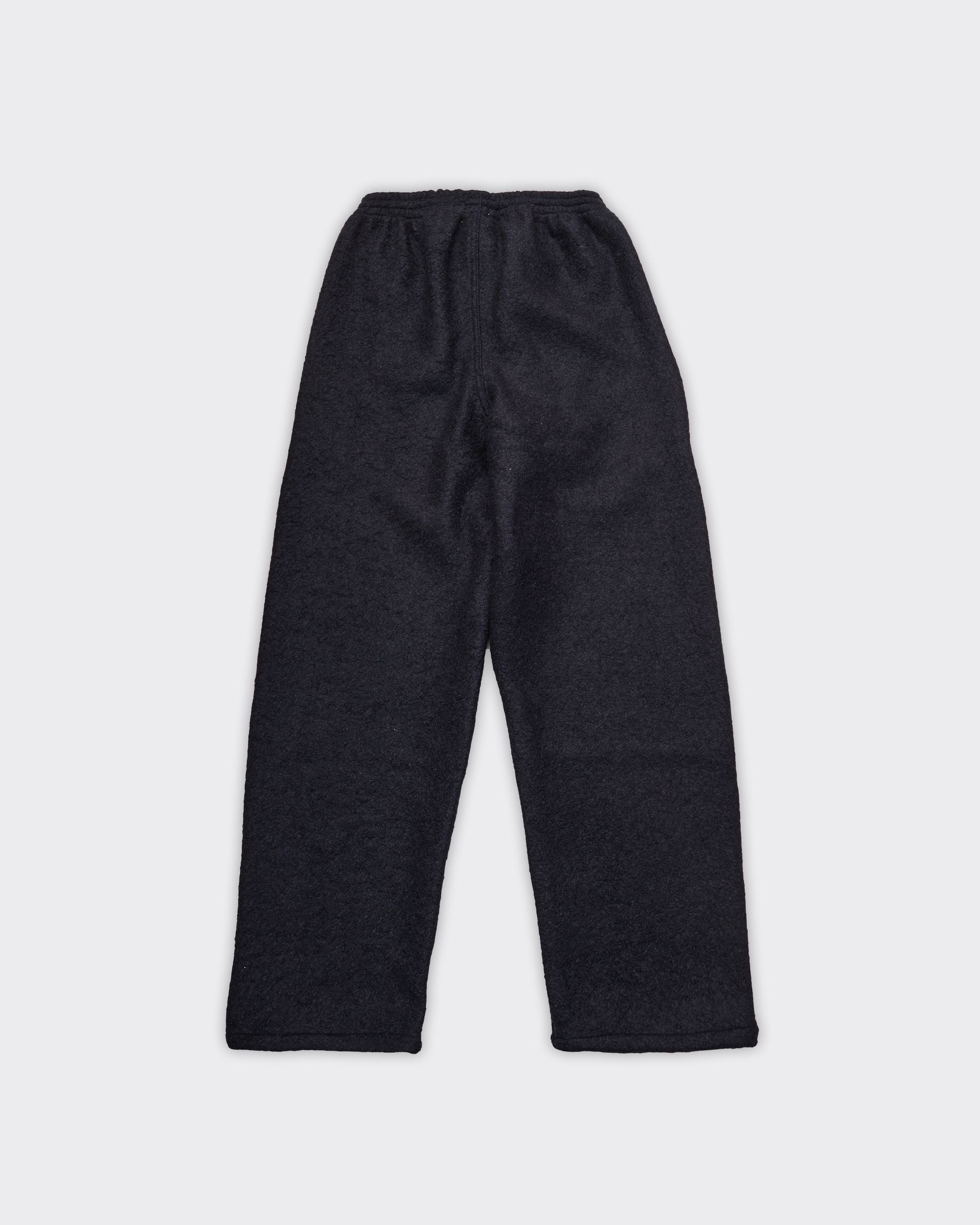 Boiled Wool Pants Navy