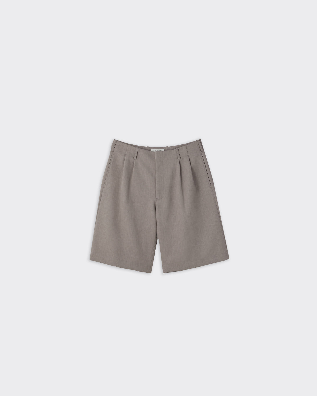 Shorts Tucked Detail Sepia Grey