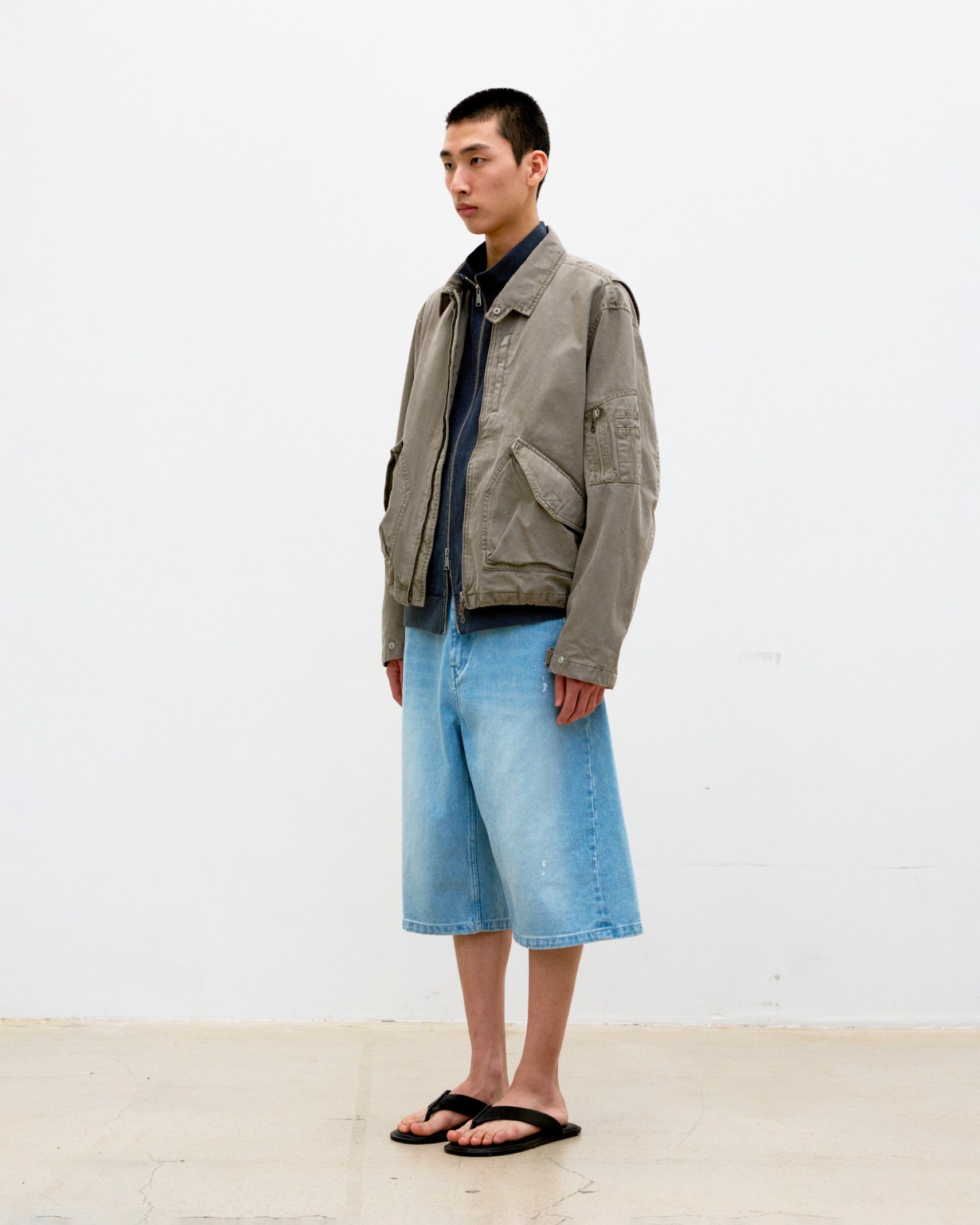 Giacca Organic Cotton MK-3 Jumper Washed Beige