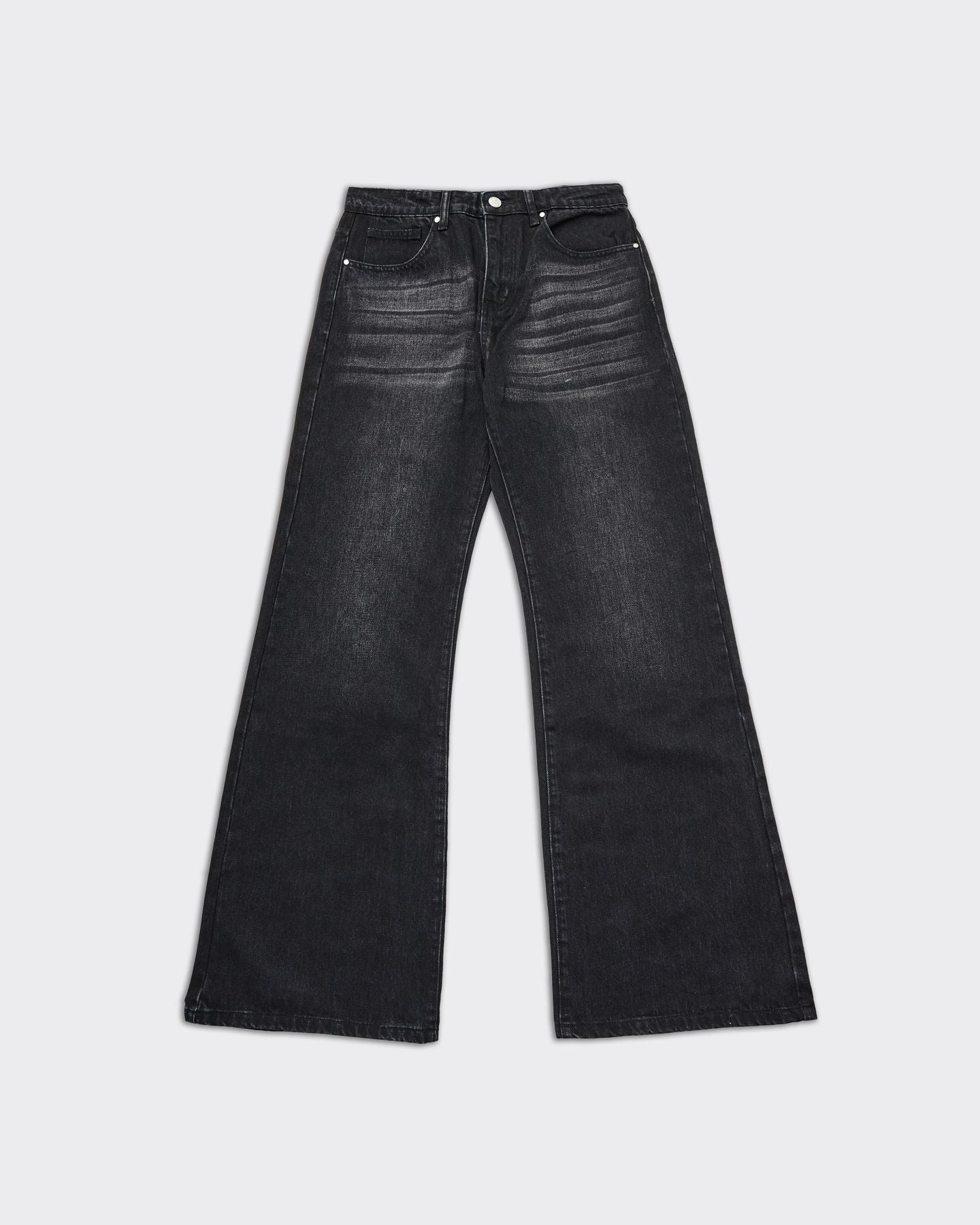 Jeans Lax Flair Denim Nero