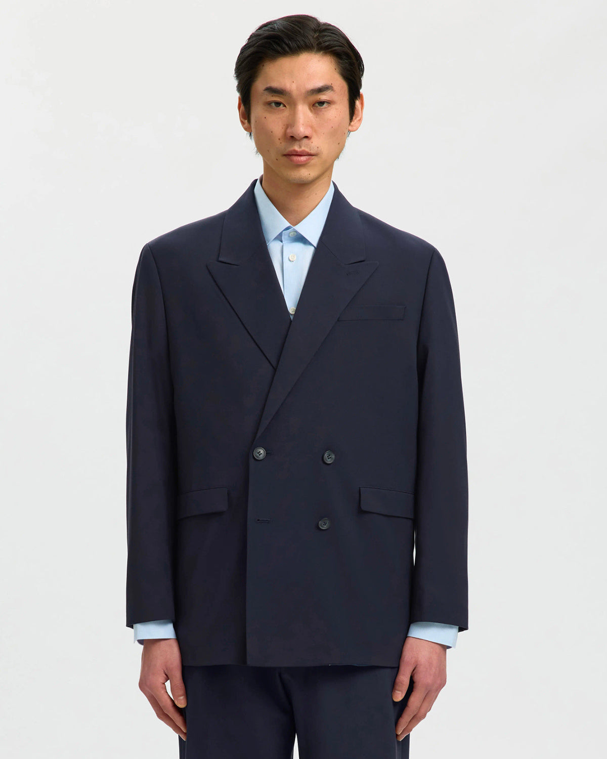 Blazer Relaxed Liam Doppio Petto Navy Blazer