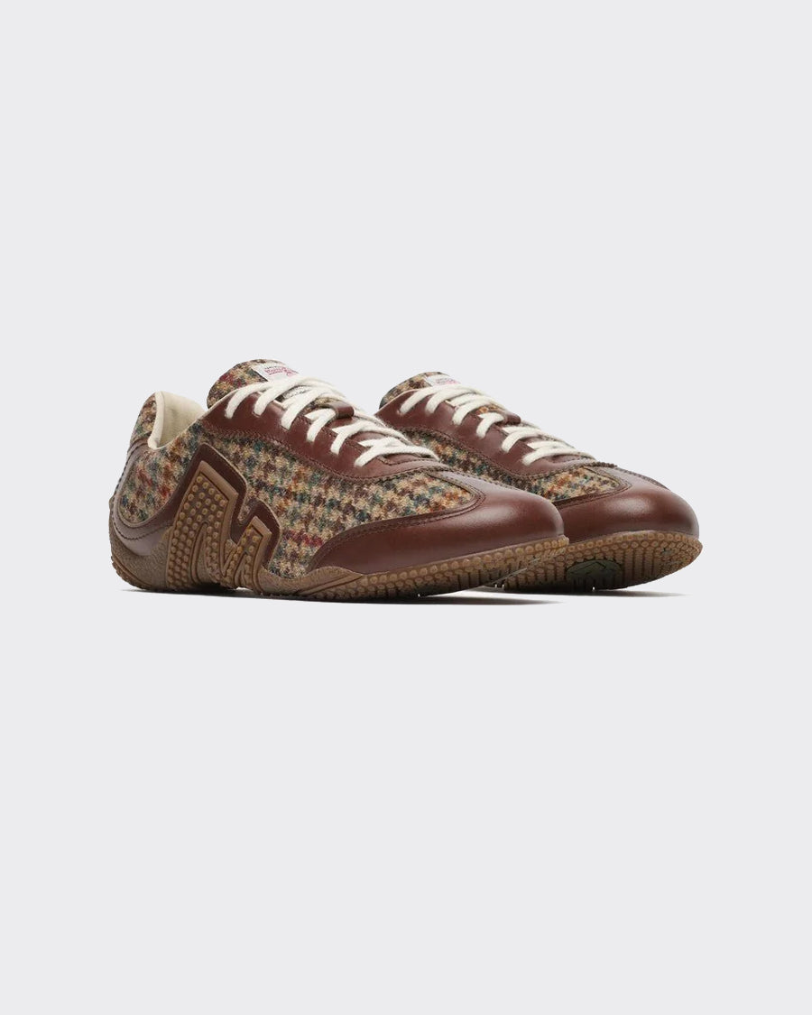 Sneakers Relay Lace X Harris Tweed/Dark Walnut