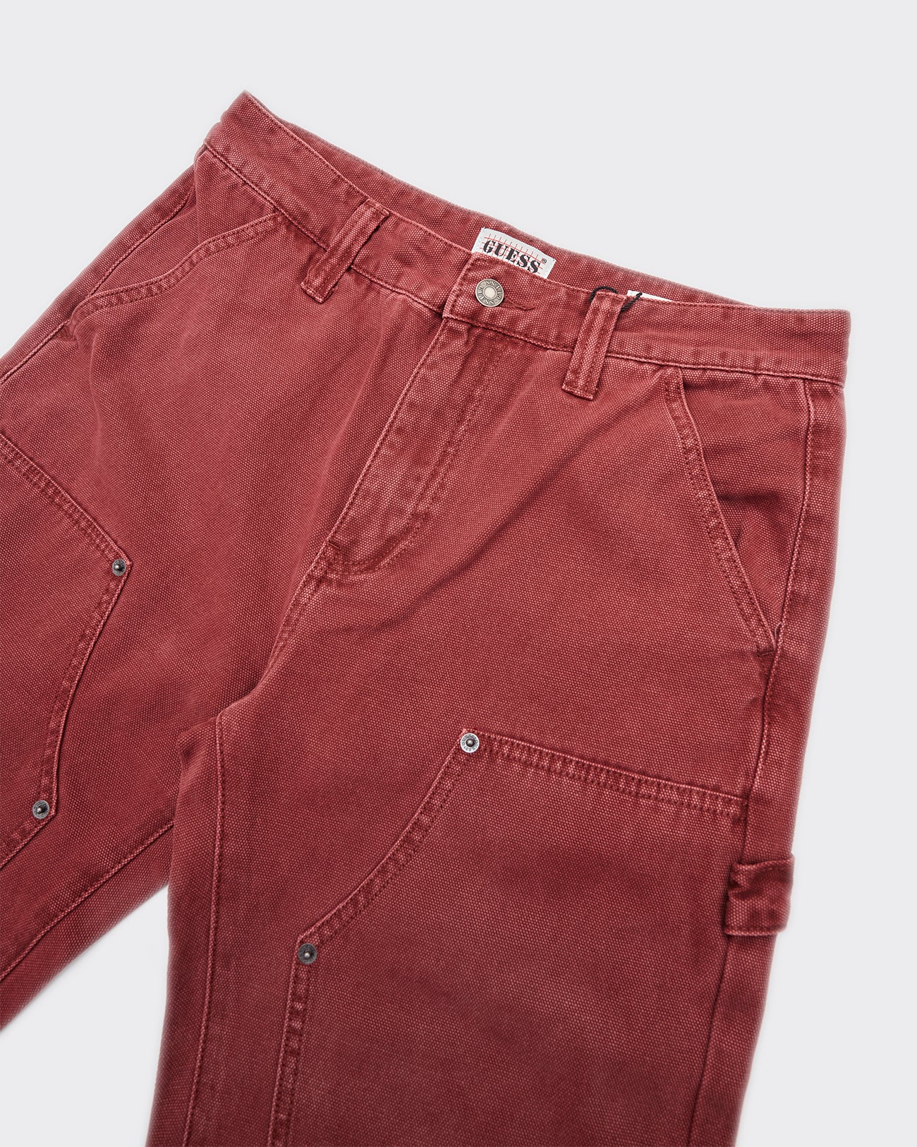 Overdyed Carpenter Vintage Red Trousers