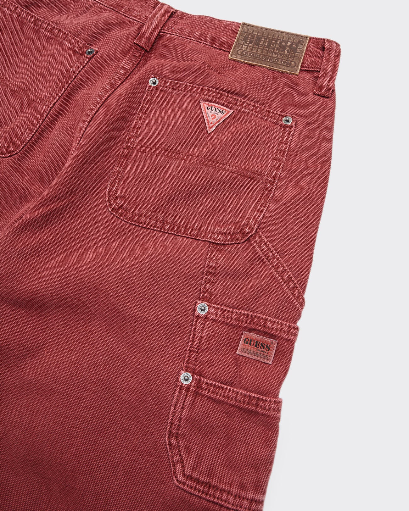 Overdyed Carpenter Vintage Red Trousers