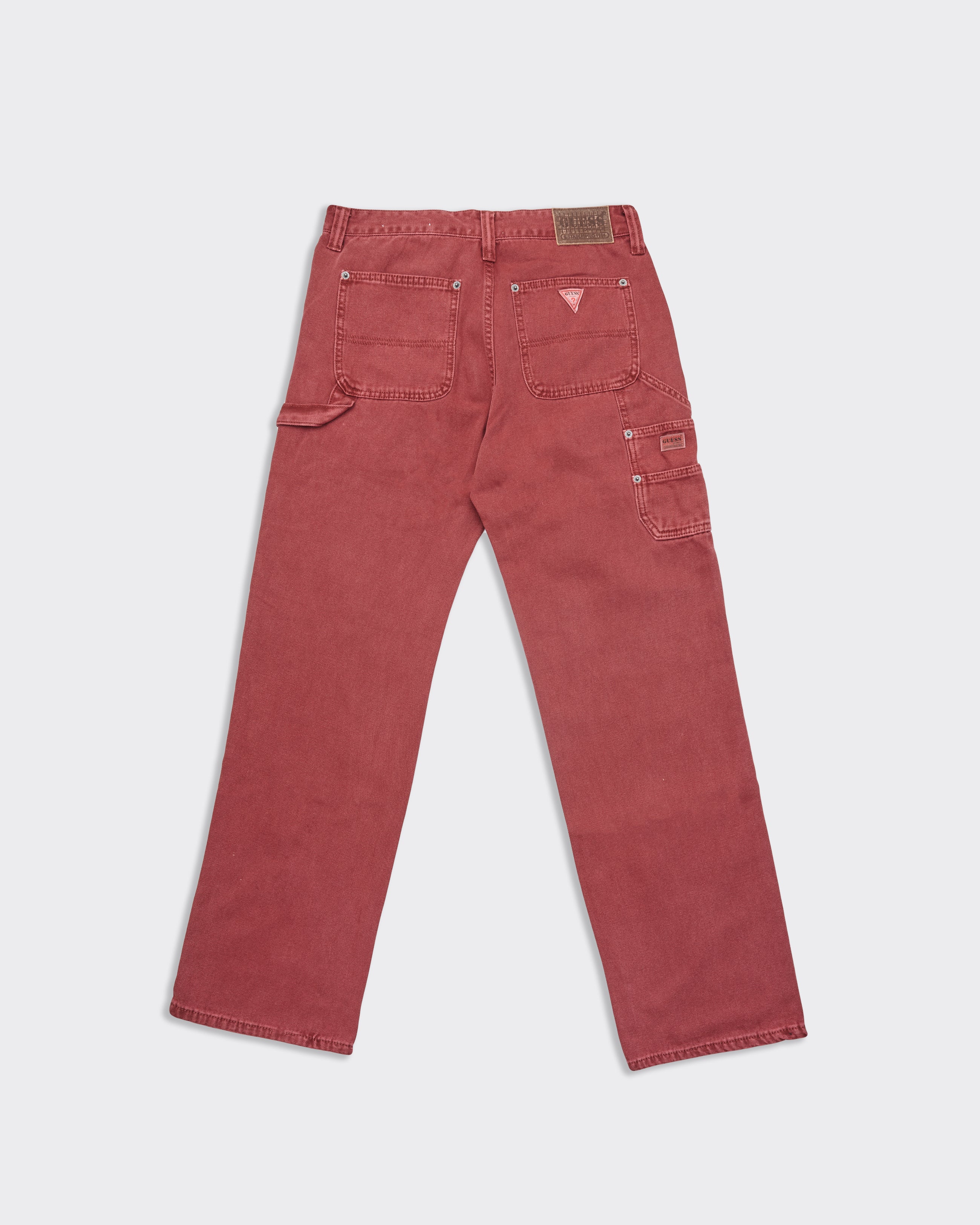 Pantalone Overdyed Carpenter Vintage Rosso