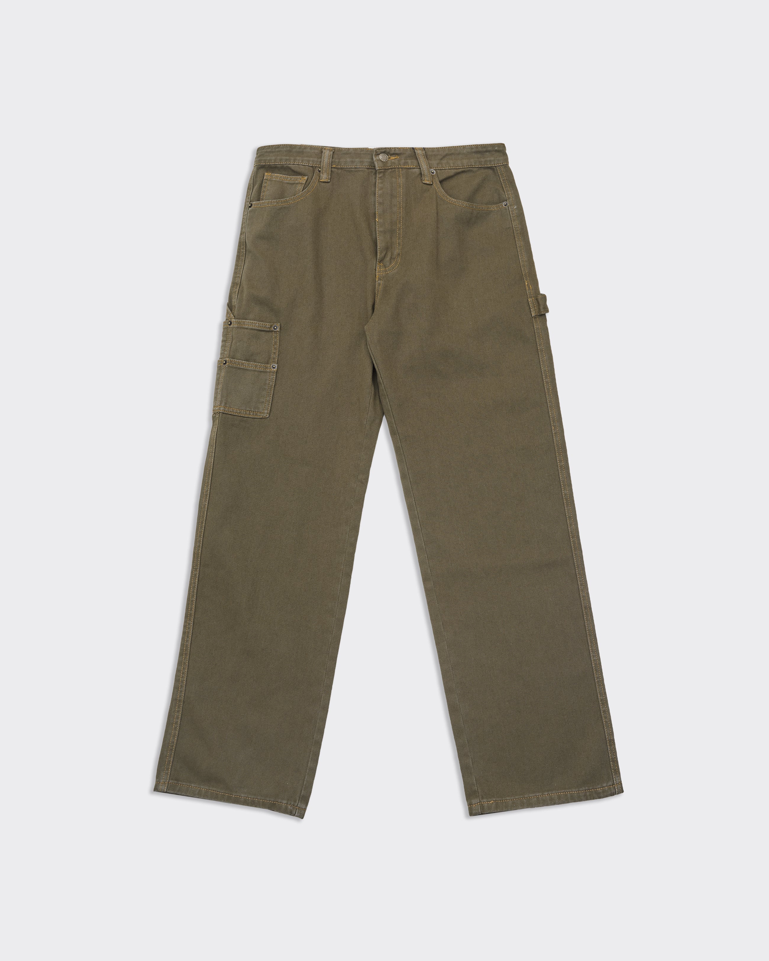 Overdyed Carpenter Vintage Green Trousers