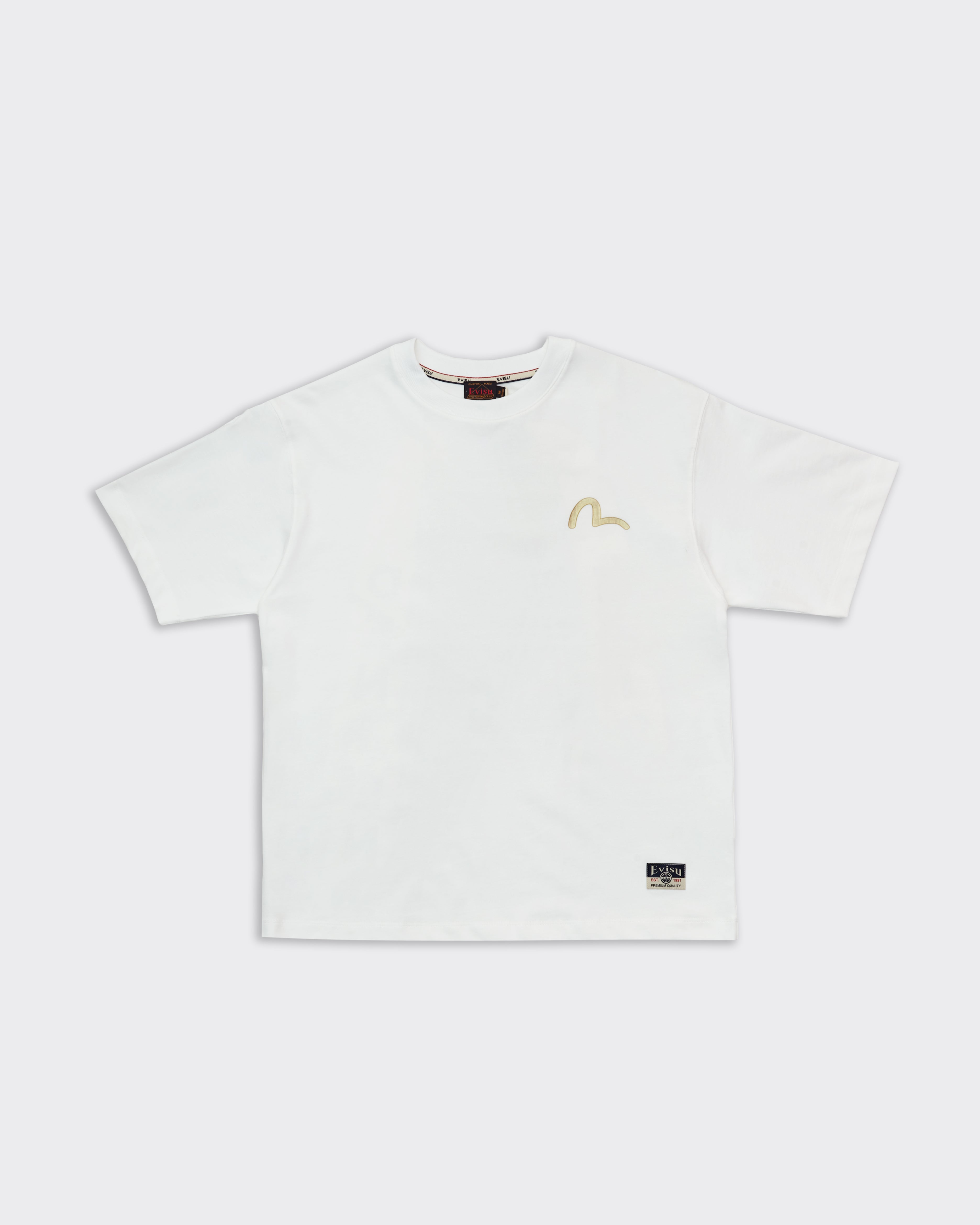 Seagull & Wave Daicock Print T-Shirt White