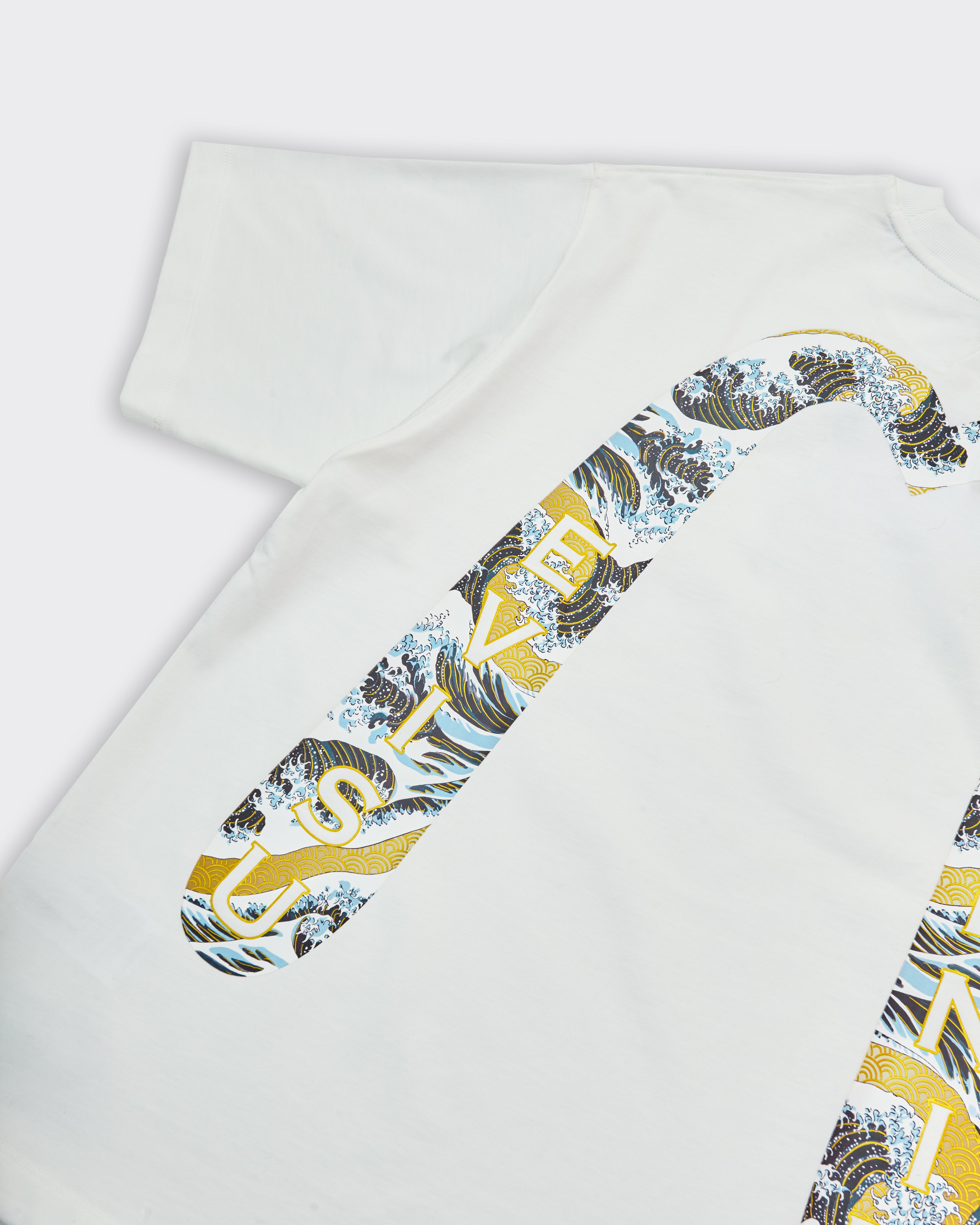 T-Shirt Seagull & Wave Daicock Print Bianca
