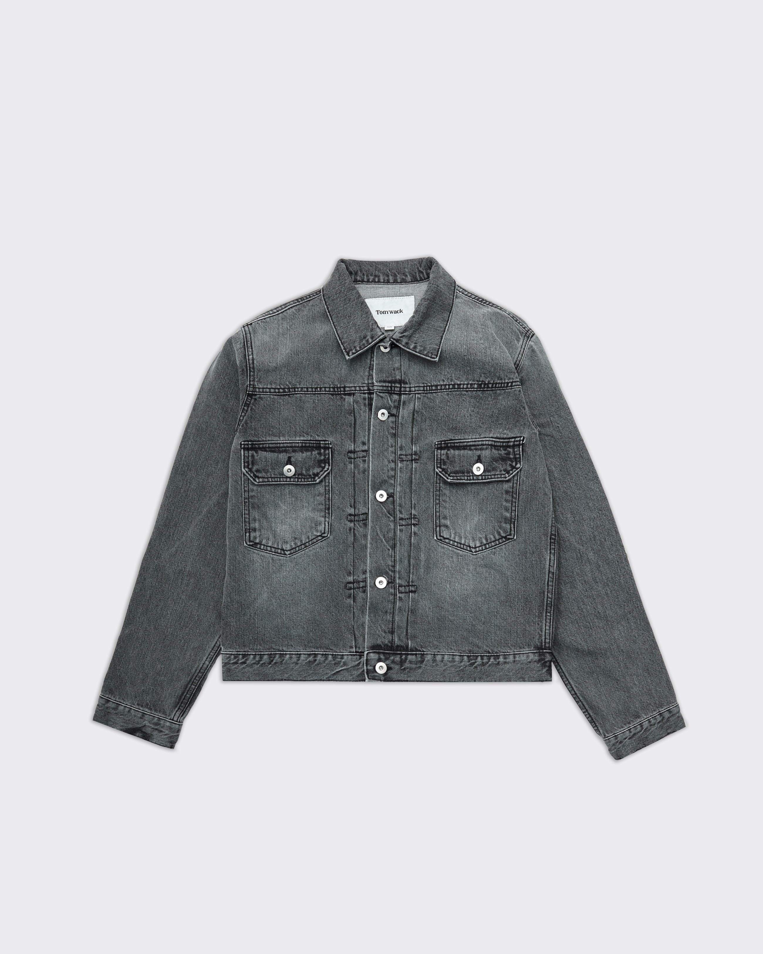 Trucker Jacket Denim Light Washed Grey