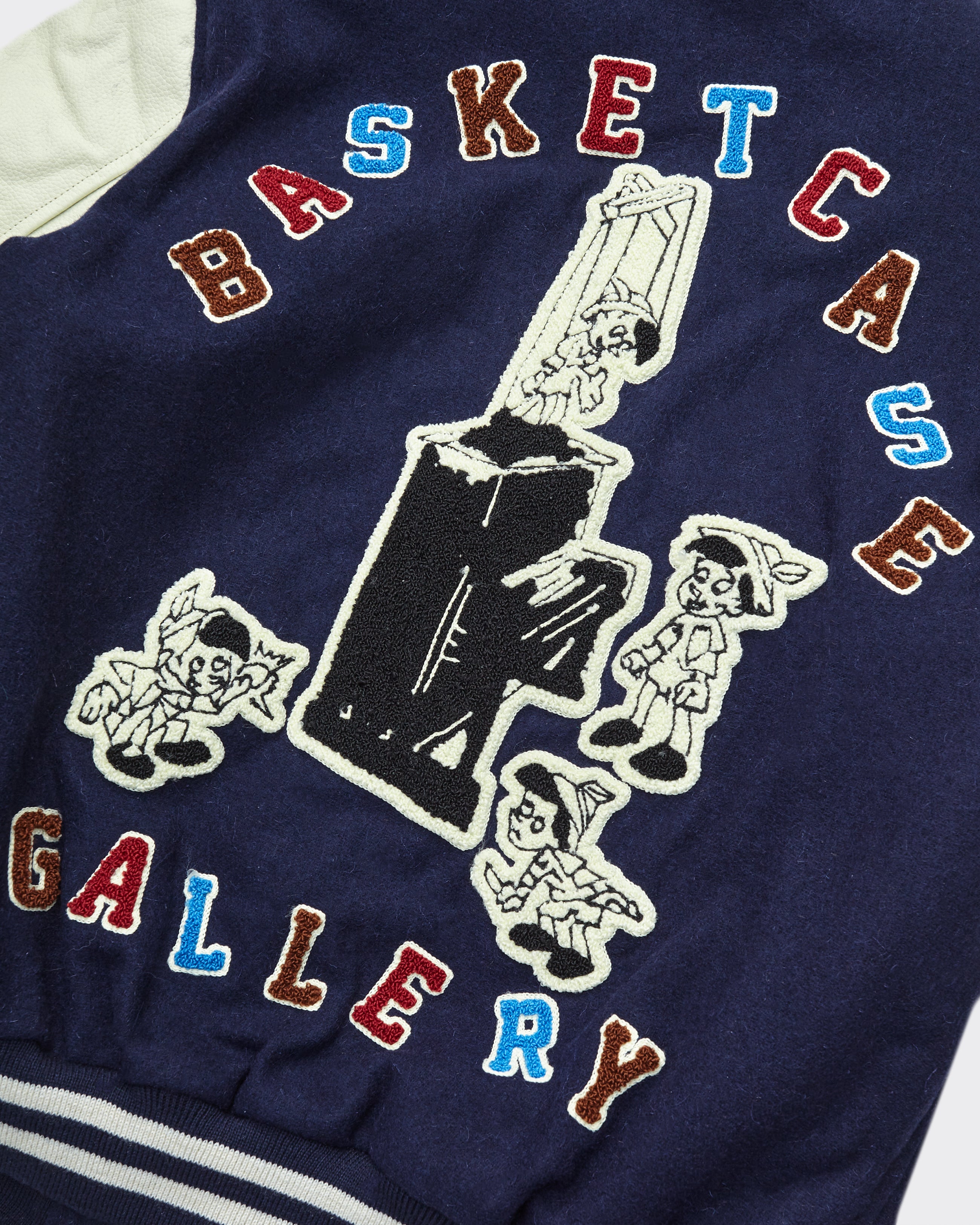 Varsity Letterman Puppet Jacket Navy Blue